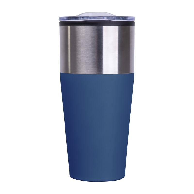 Pahar termoizolant cu perete dublu, 600 ml Albastru închis