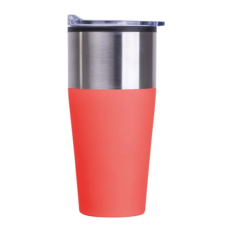 Pahar termoizolant cu perete dublu, 600 ml Roșu