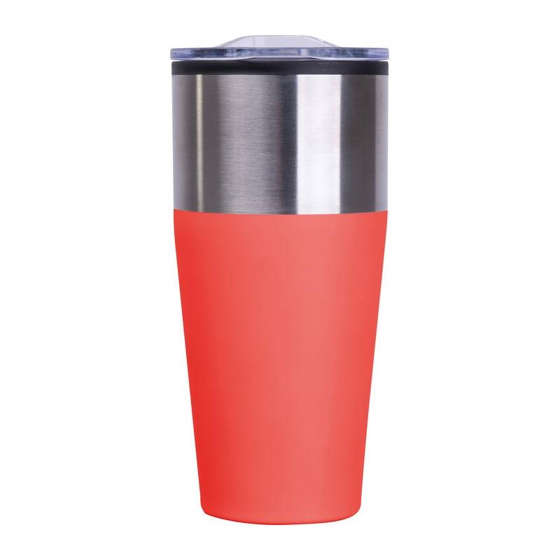 Pahar termoizolant cu perete dublu, 600 ml Roșu