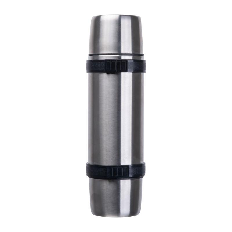Termos vacuum cu pahare, 1000 ml Gri