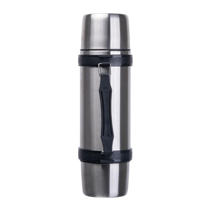 Termos vacuum cu pahare, 1000 ml Gri