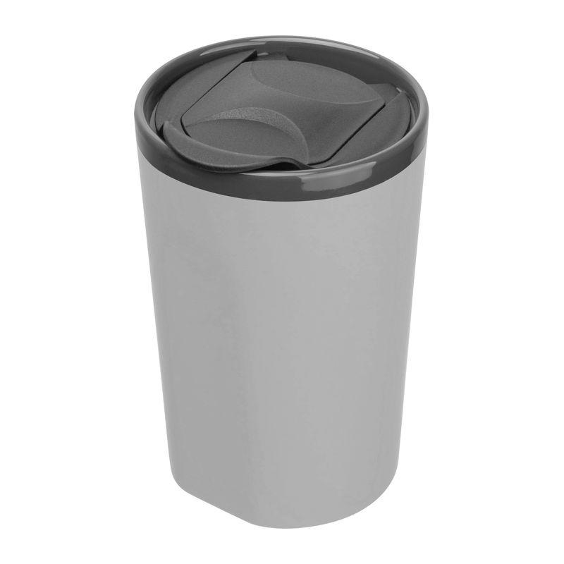 Cană ceramică cauciucată, 400 ml Gri