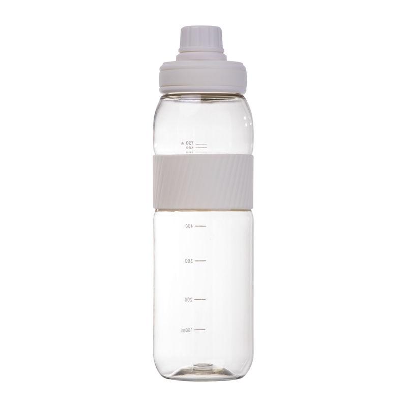 Sticlă tritan cu grip din silicon, 750 ml Alb