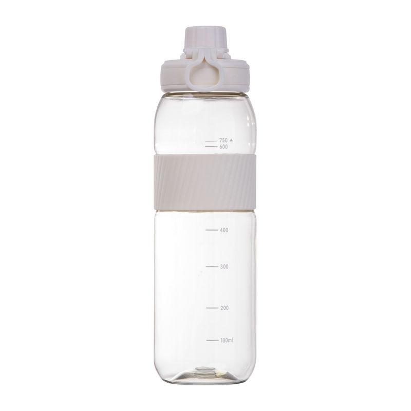 Sticlă tritan cu grip din silicon, 750 ml Alb