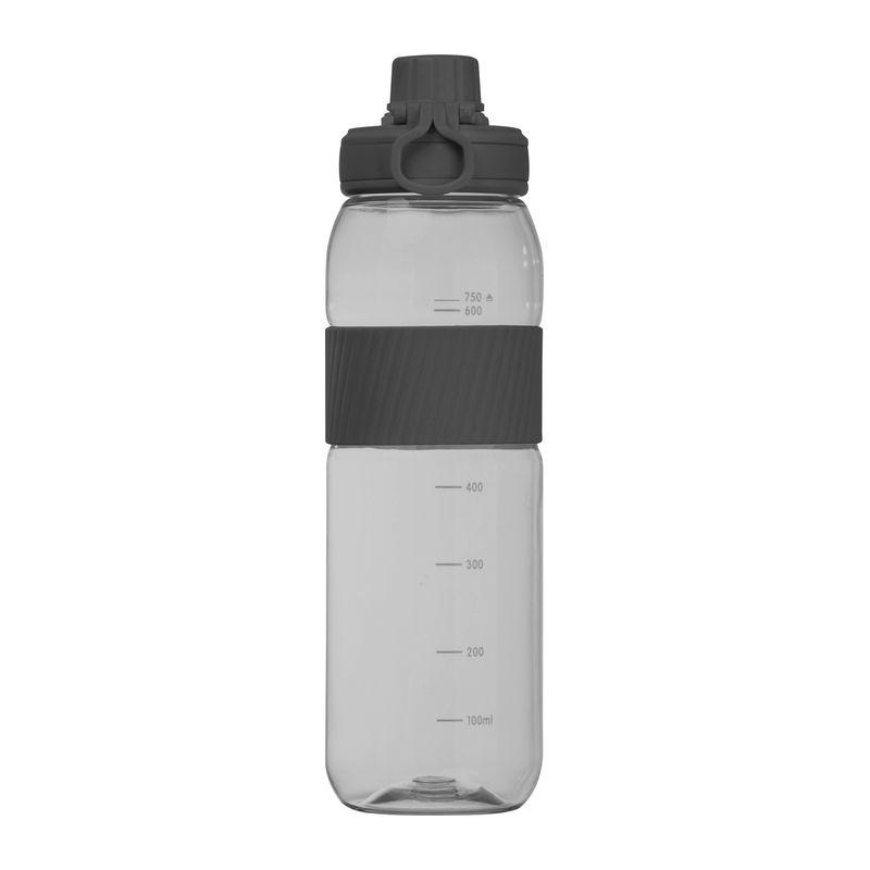 Sticlă tritan cu grip din silicon, 750 ml Negru