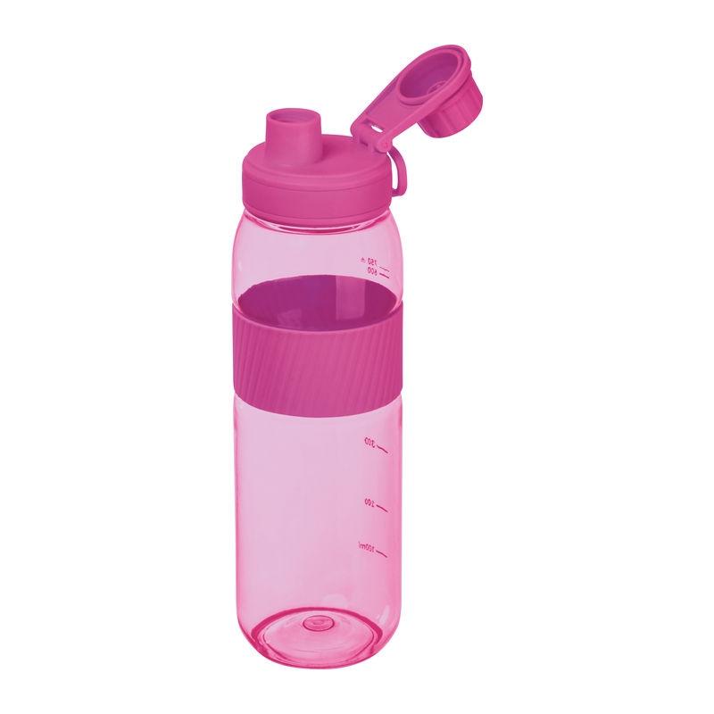 Sticlă tritan cu grip din silicon, 750 ml Roz