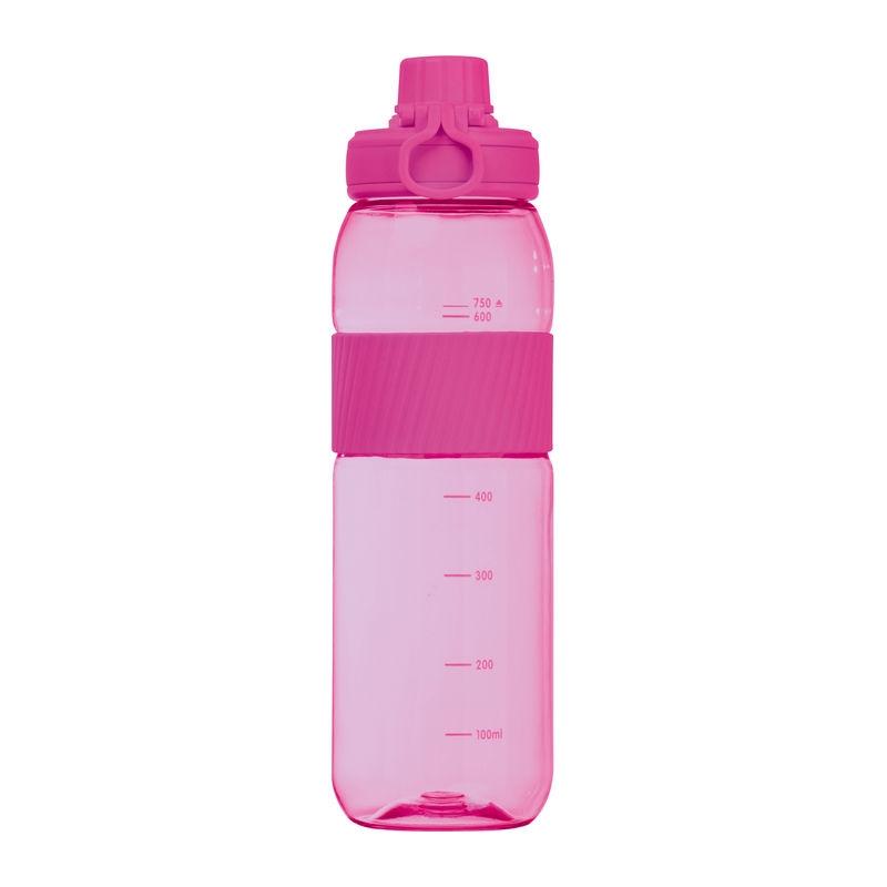 Sticlă tritan cu grip din silicon, 750 ml Roz