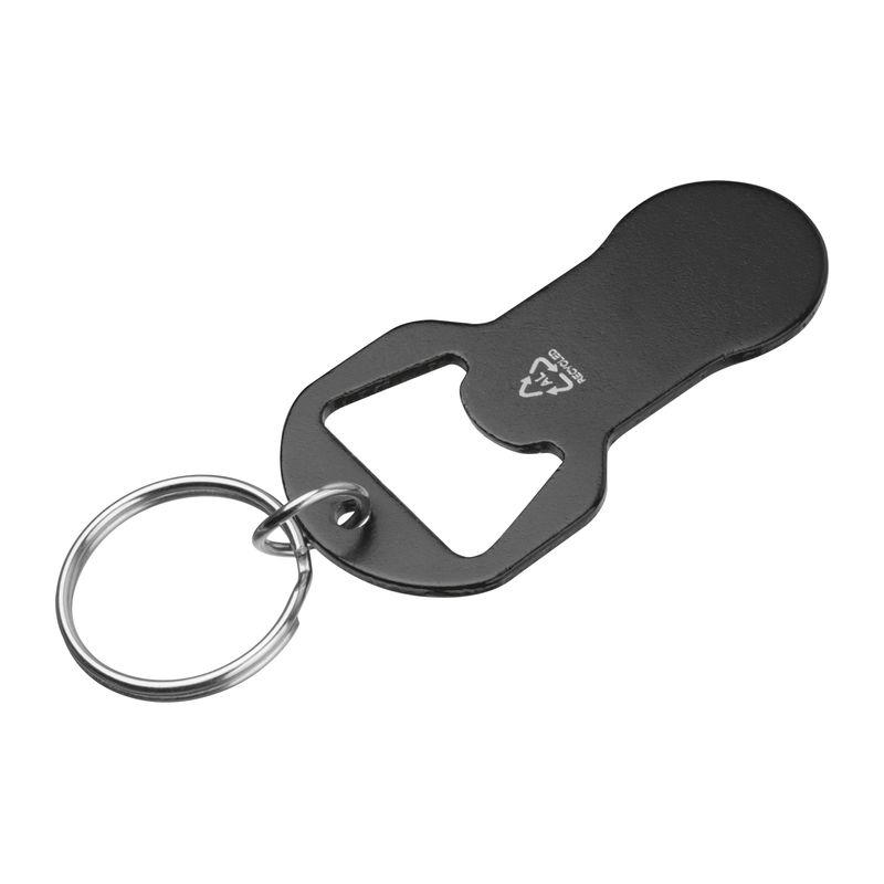 Breloc multifuncțional din aluminiu Negru