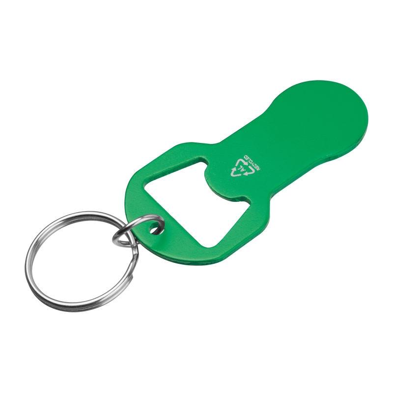 Breloc multifuncțional din aluminiu Verde