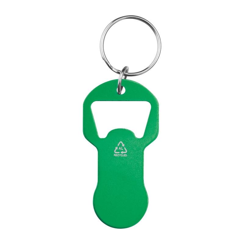 Breloc multifuncțional din aluminiu Verde