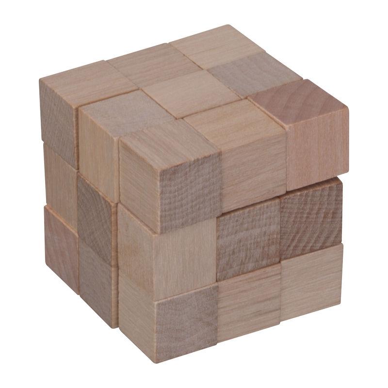 Puzzle cub șarpe din lemn