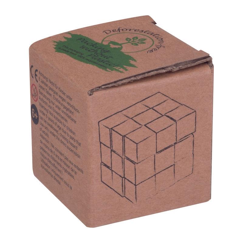 Puzzle cub șarpe din lemn Beige