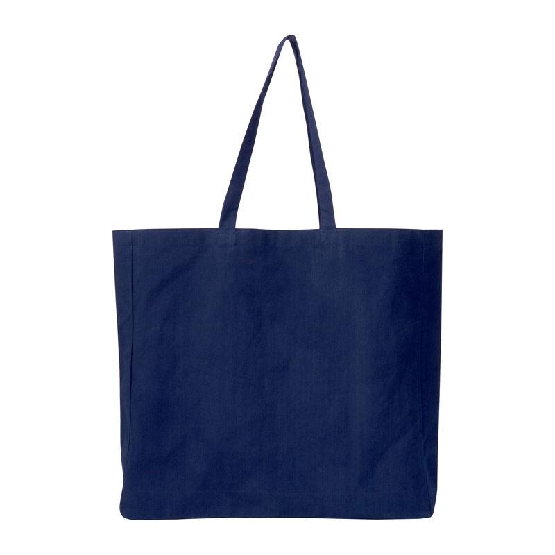 Geantă shopper din bumbac și poliester reciclate Albastru închis