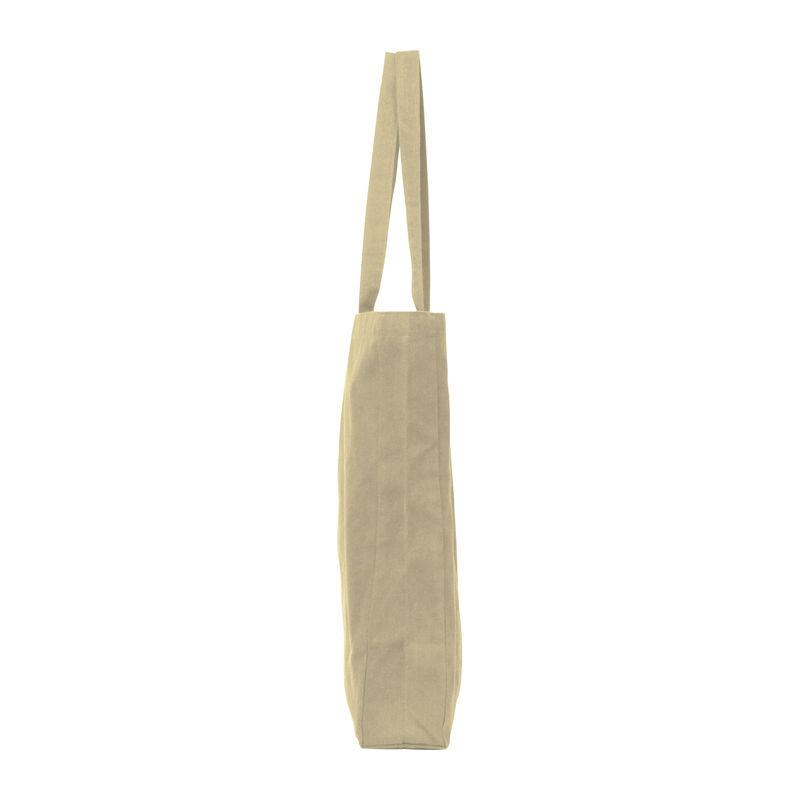 Geantă shopper din bumbac și poliester reciclate Beige