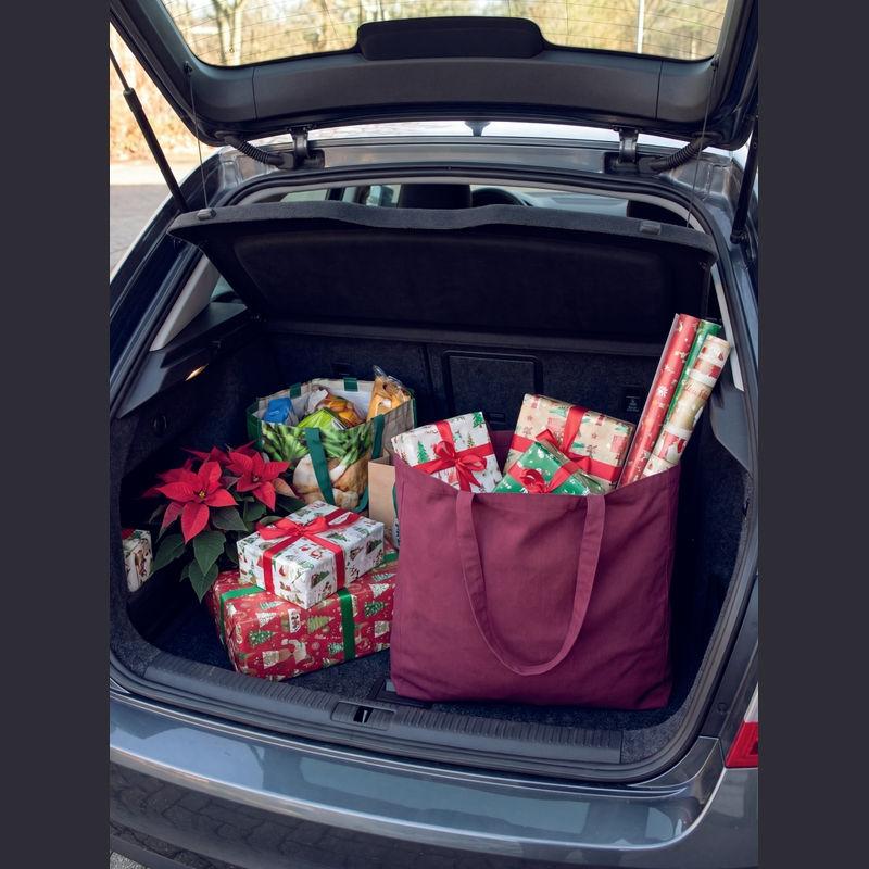 Geantă shopper din bumbac și poliester reciclate Bordeaux