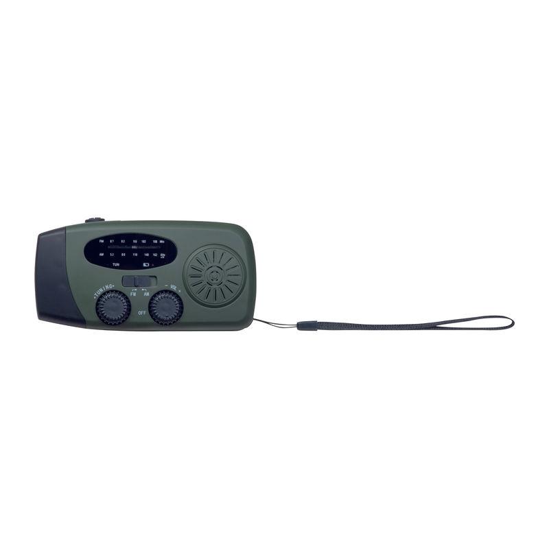 Radio de urgență cu manivelă Verde Inchis