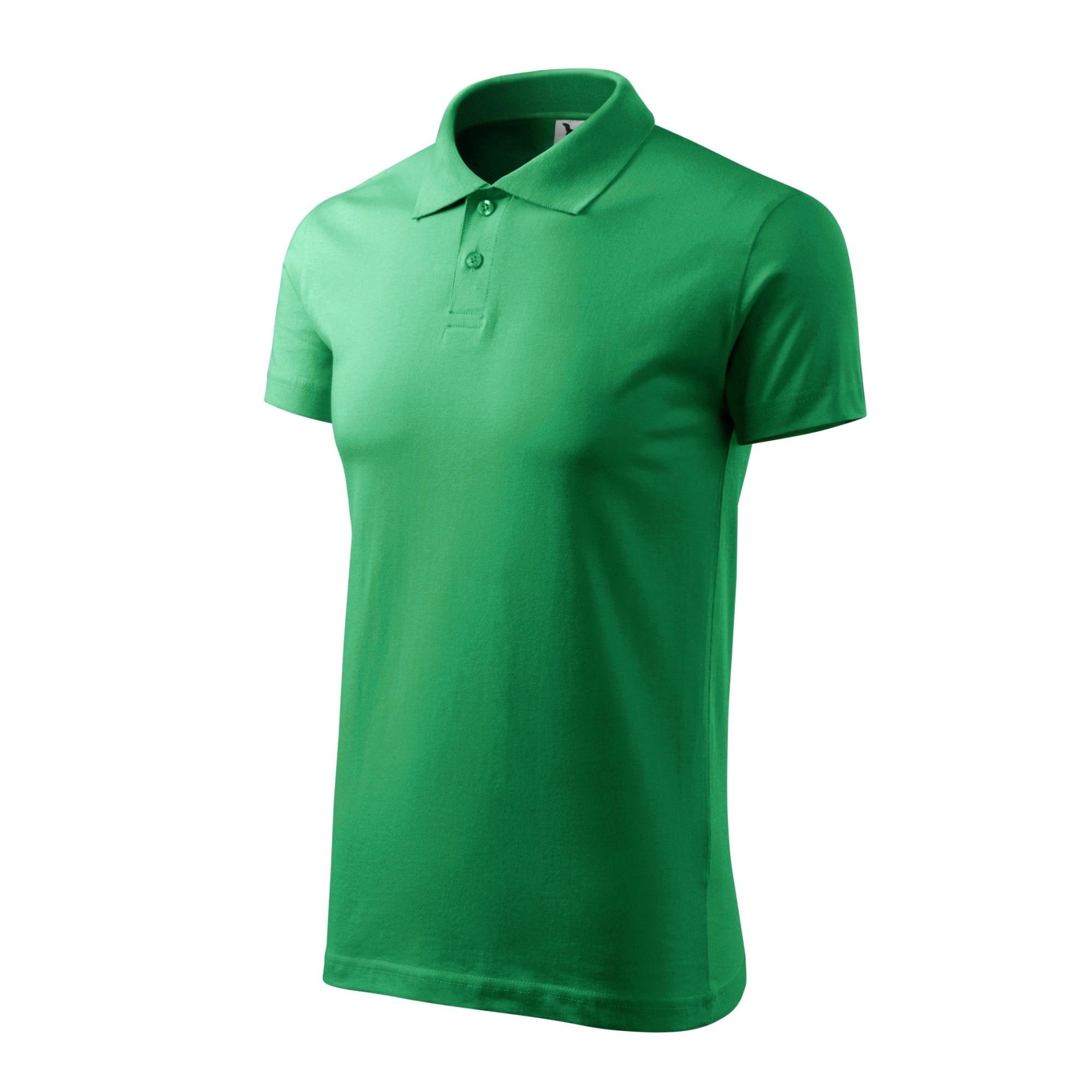 Tricou polo pentru bărbaţi Single J. 202 Verde mediu L