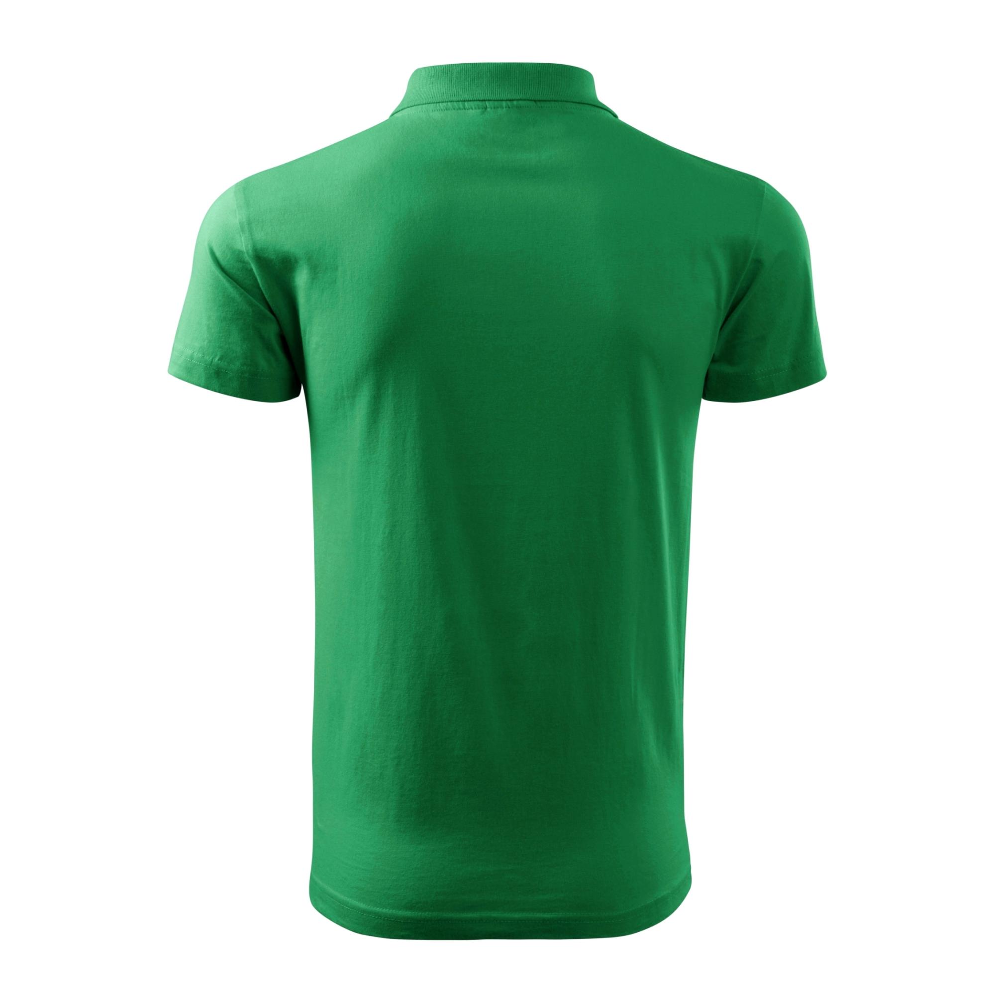 Tricou polo pentru bărbaţi Single J. 202 Verde mediu XL