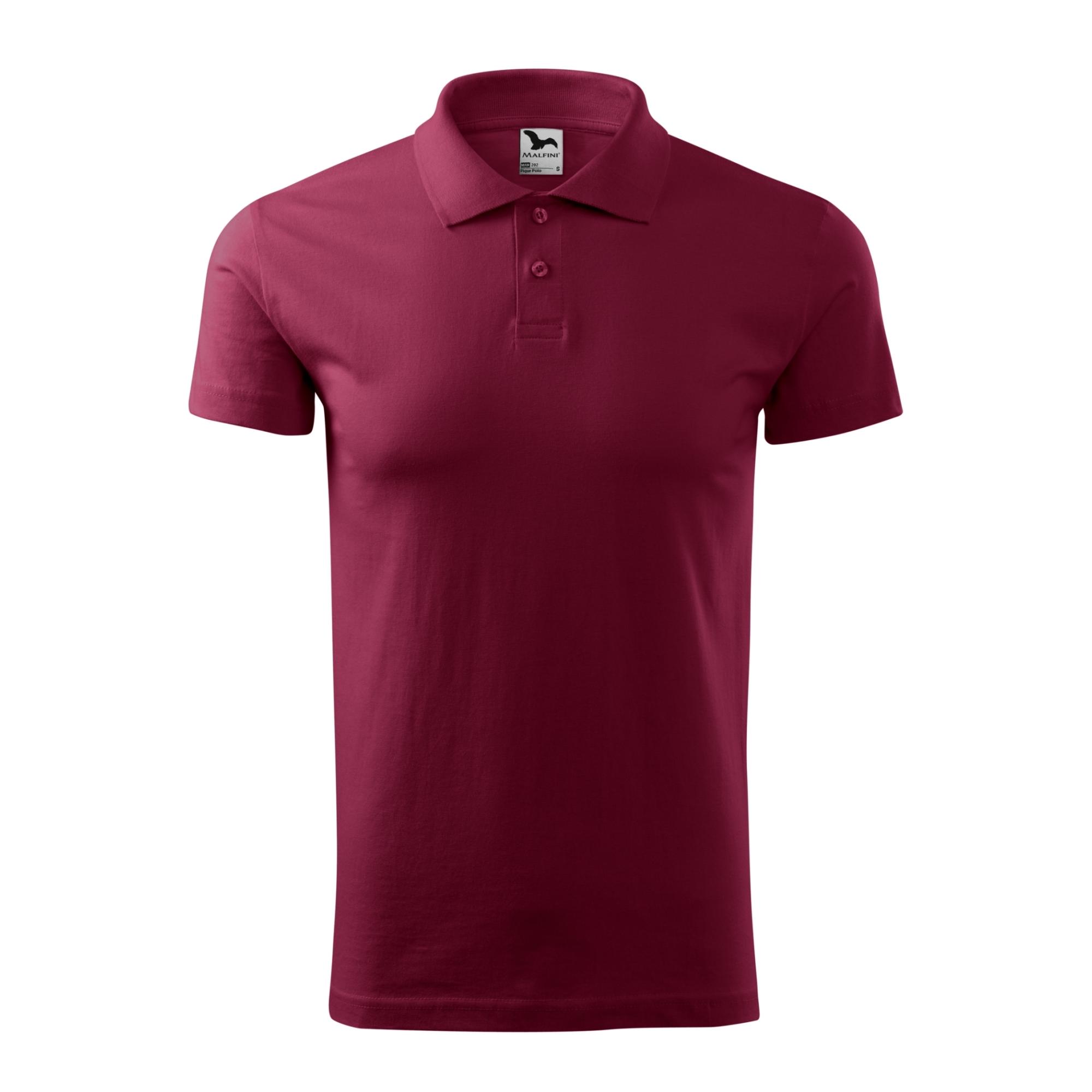 Tricou polo pentru bărbaţi Single J. 202 Garnet XL