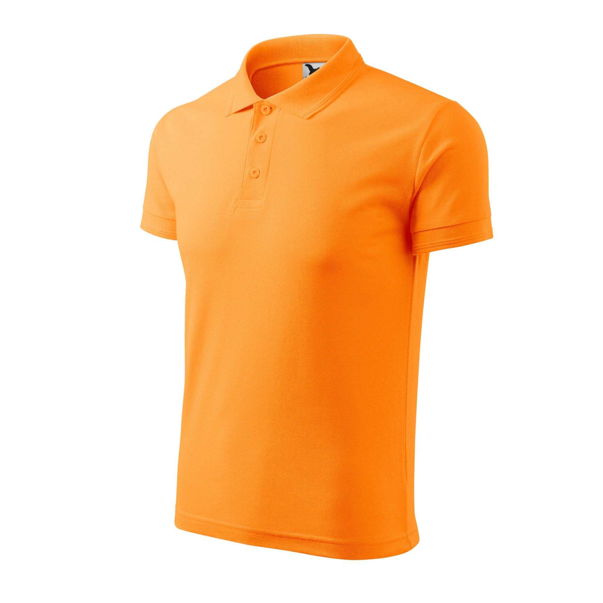 Tricou polo pentru bărbaţi Pique Polo 203 Tangerine orange 3XL