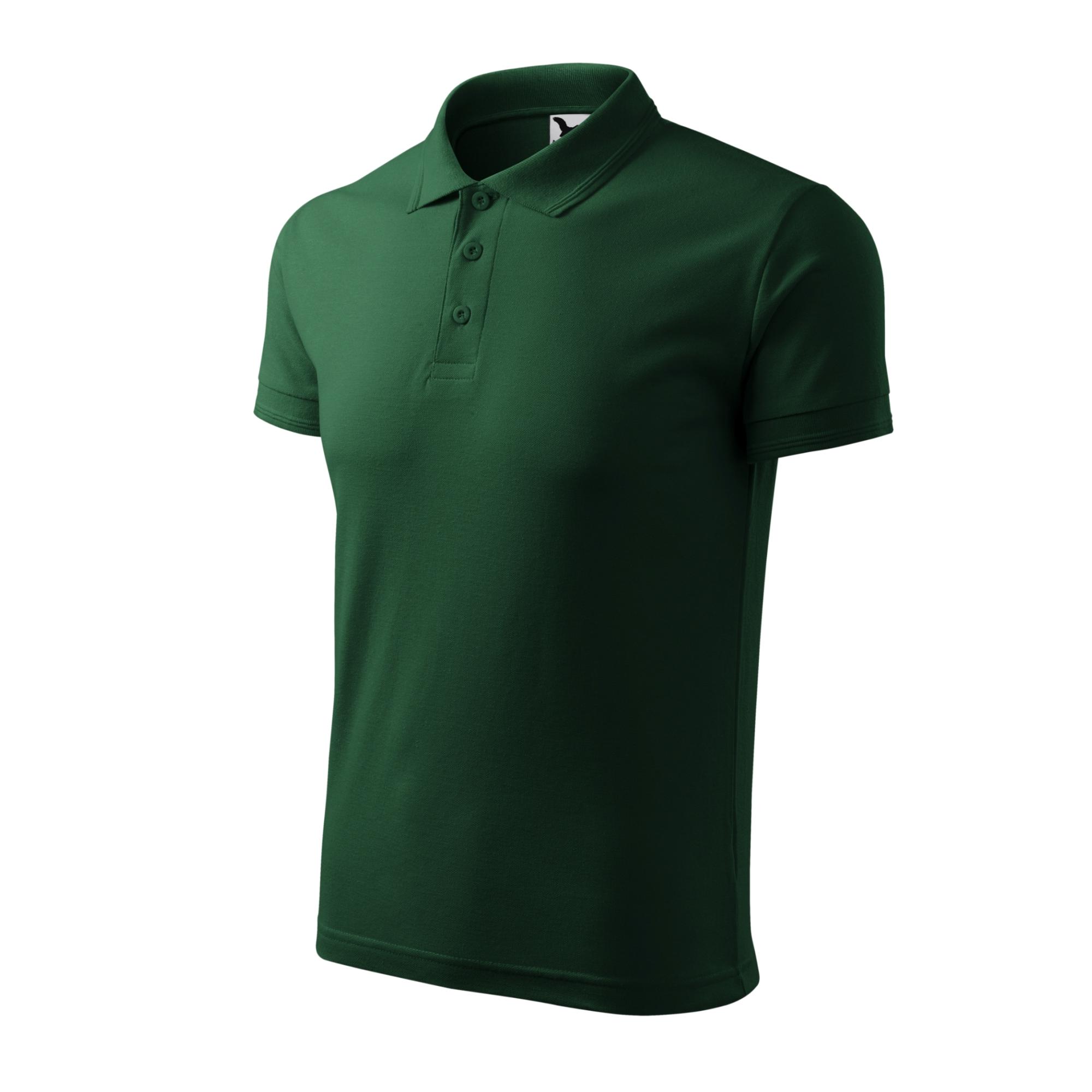 Tricou polo pentru bărbaţi Pique Polo 203 dark green XXL
