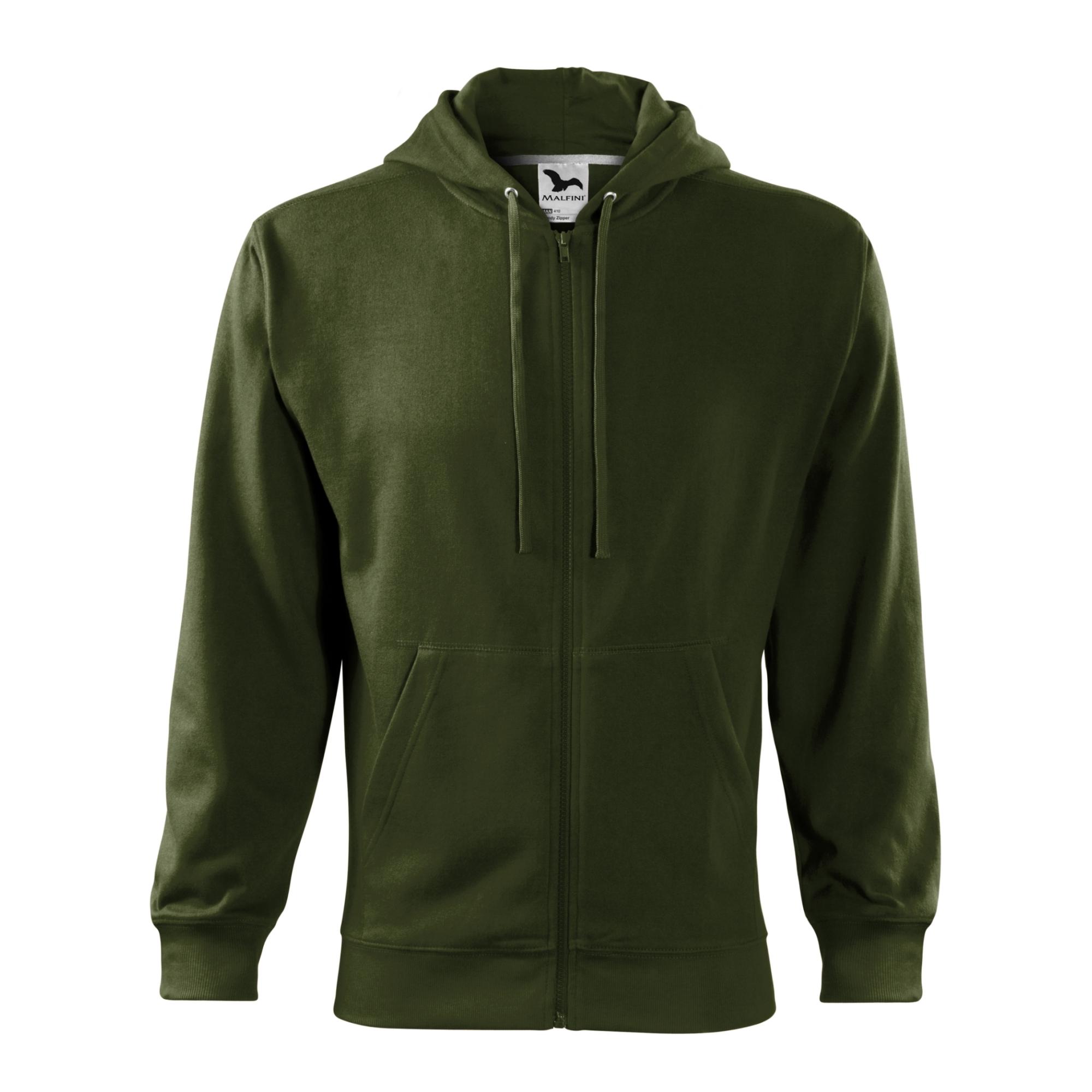 Hanorac pentru bărbaţi Trendy Zipper 410 Military XL
