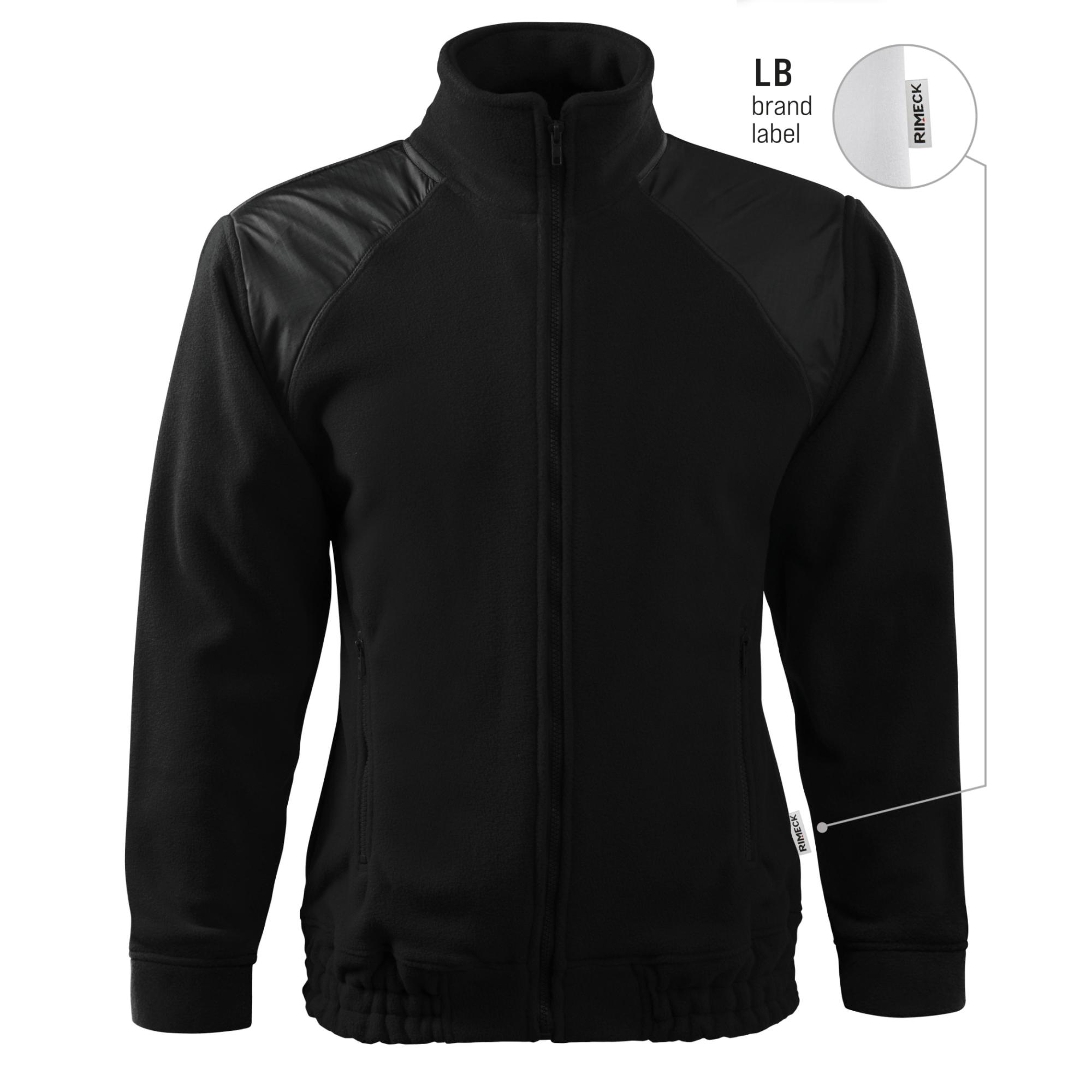 Jachetă fleece unisex Jacket Hi-Q 506 negru 01 (brand label) S