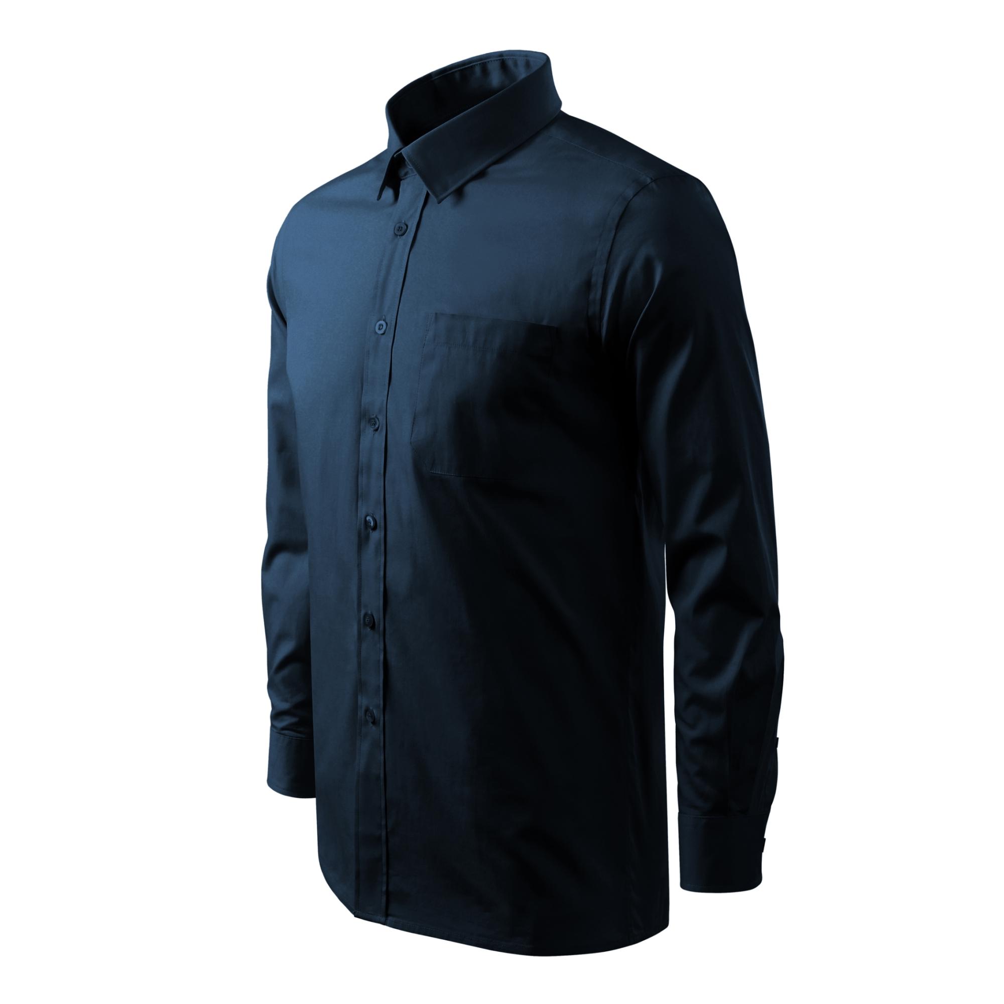 Cămaşă pentru bărbaţi Style LS 209 Albastru marin XL