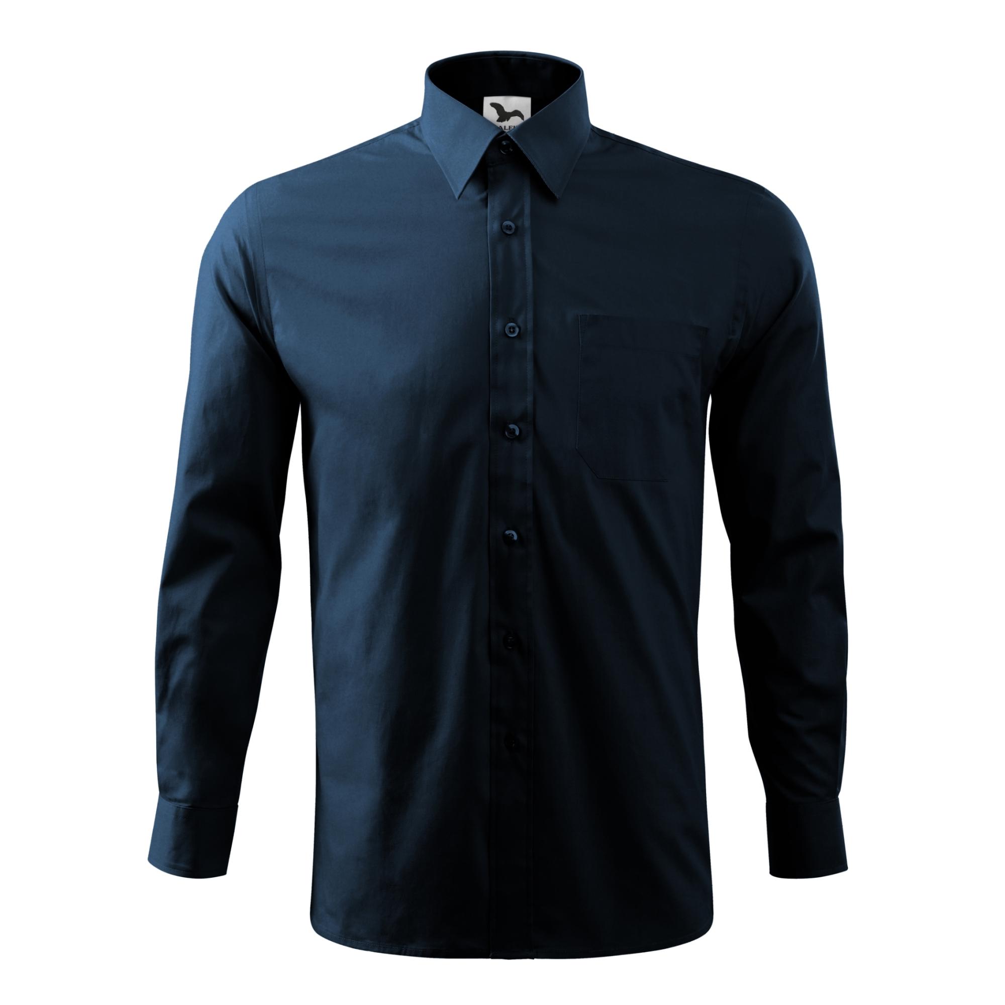 Cămaşă pentru bărbaţi Style LS 209 Albastru marin 3XL