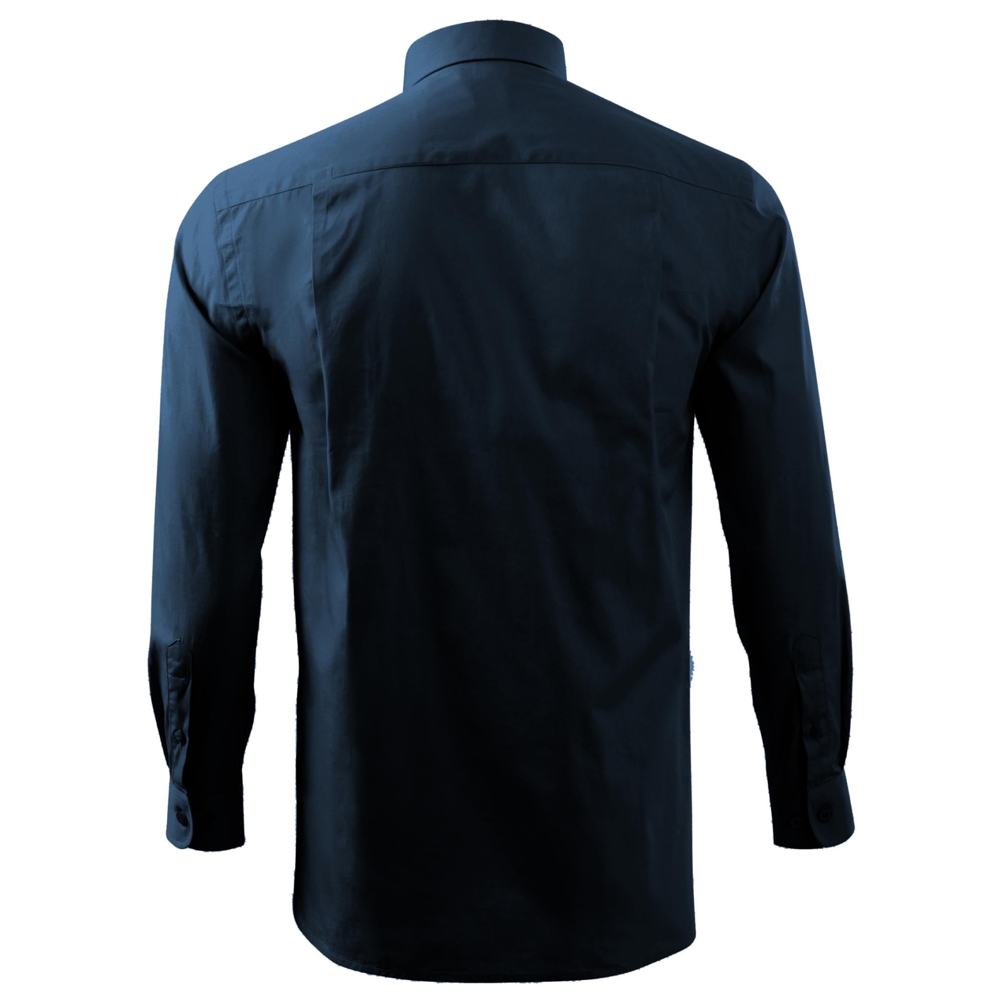 Cămaşă pentru bărbaţi Style LS 209 Albastru marin 3XL