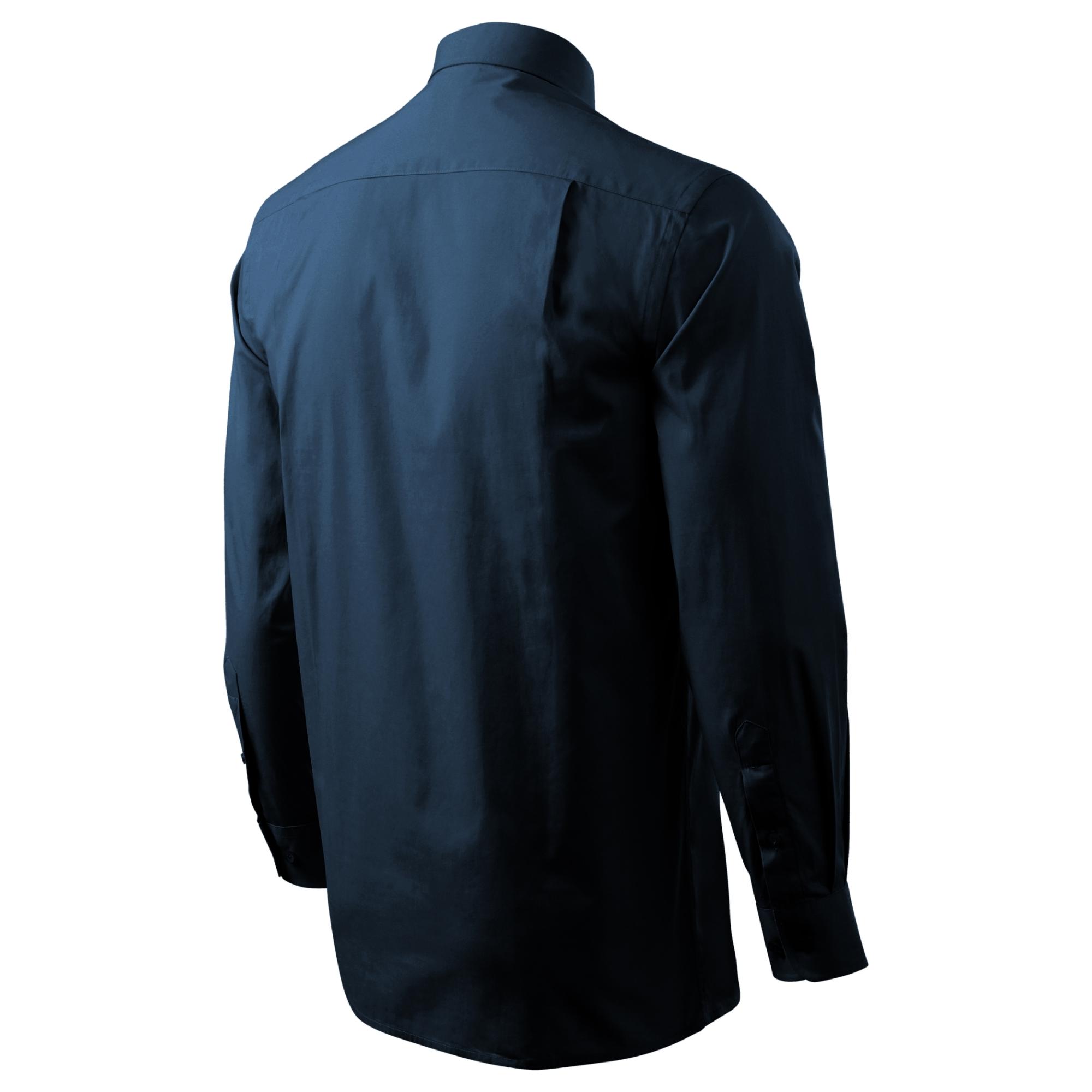 Cămaşă pentru bărbaţi Style LS 209 Albastru marin 3XL