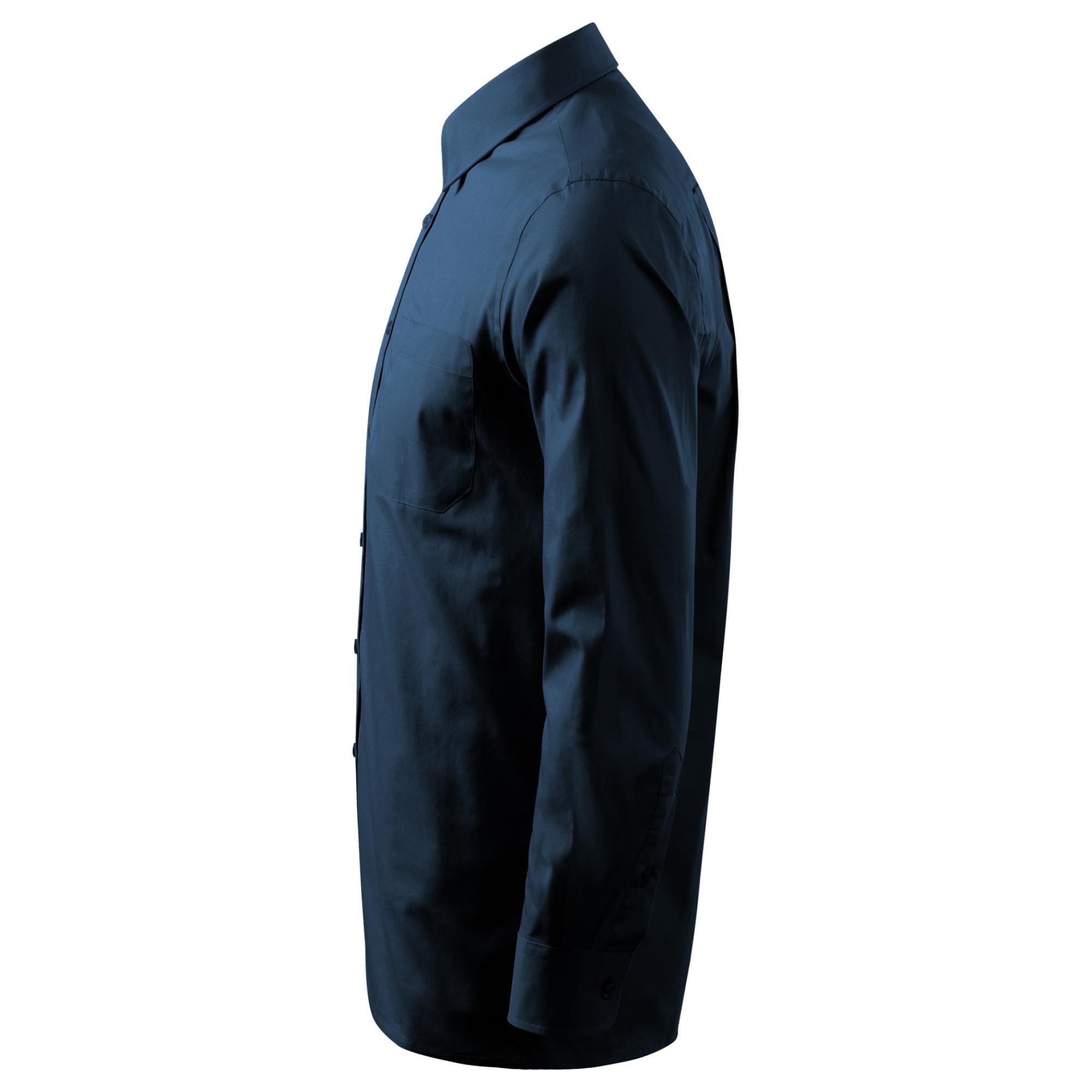 Cămaşă pentru bărbaţi Style LS 209 Albastru marin 3XL