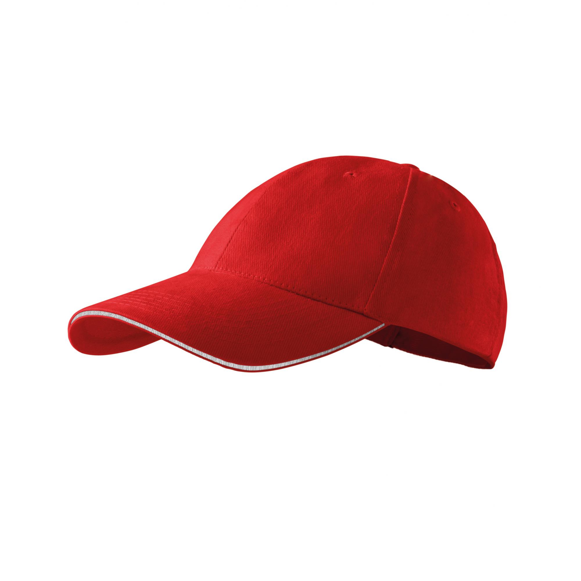 Şapcă unisex Sandwich 6P 306 Roșu