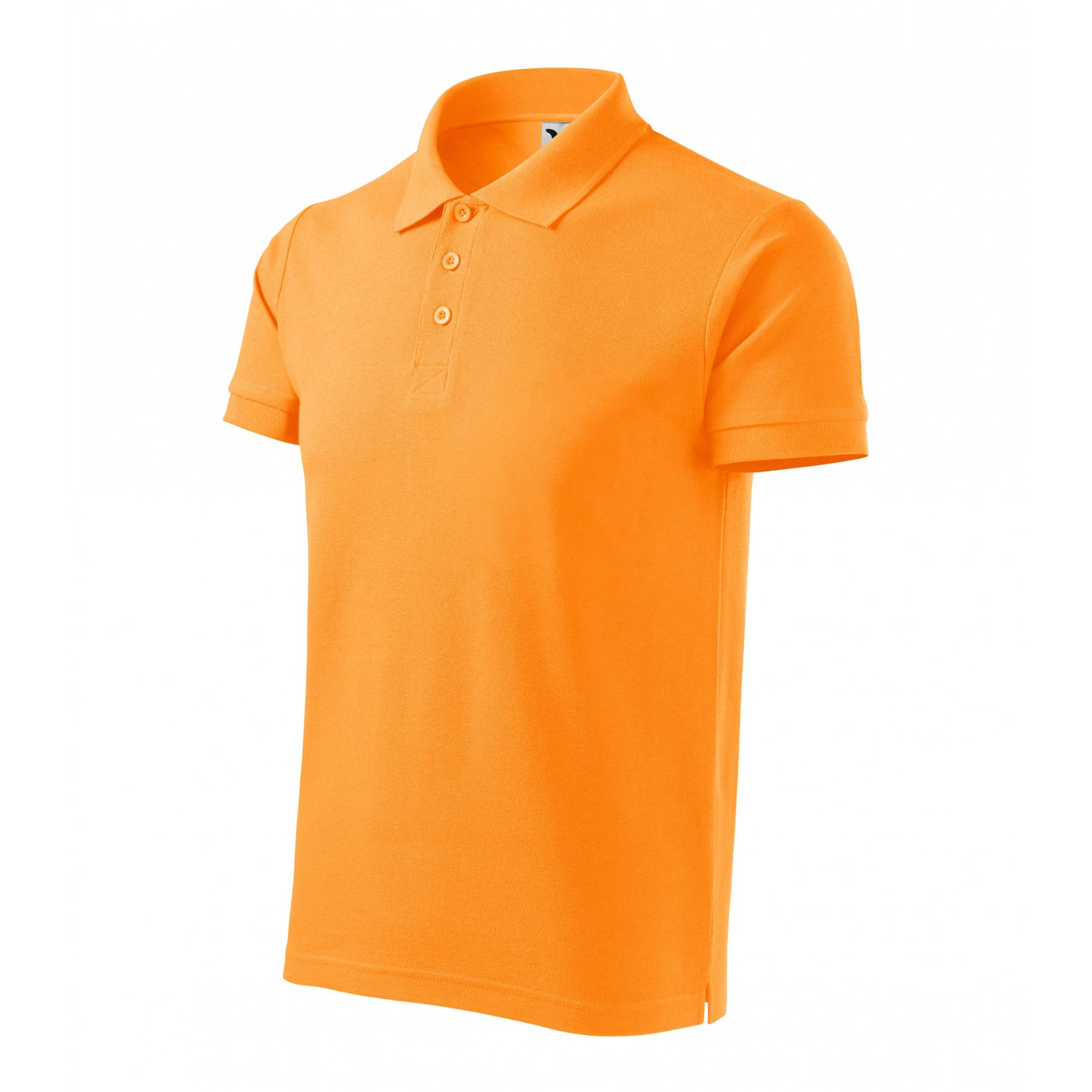 Tricou polo pentru bărbaţi Cotton Heavy 215 Tangerine orange M
