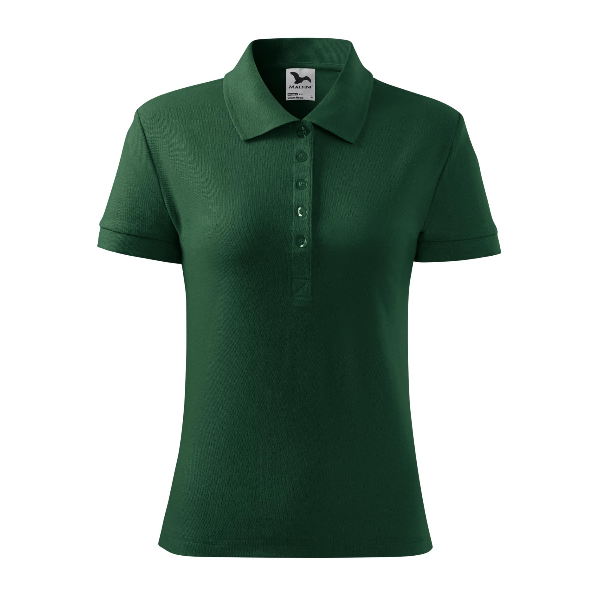 Tricou polo pentru damă Cotton Heavy 216 dark green L
