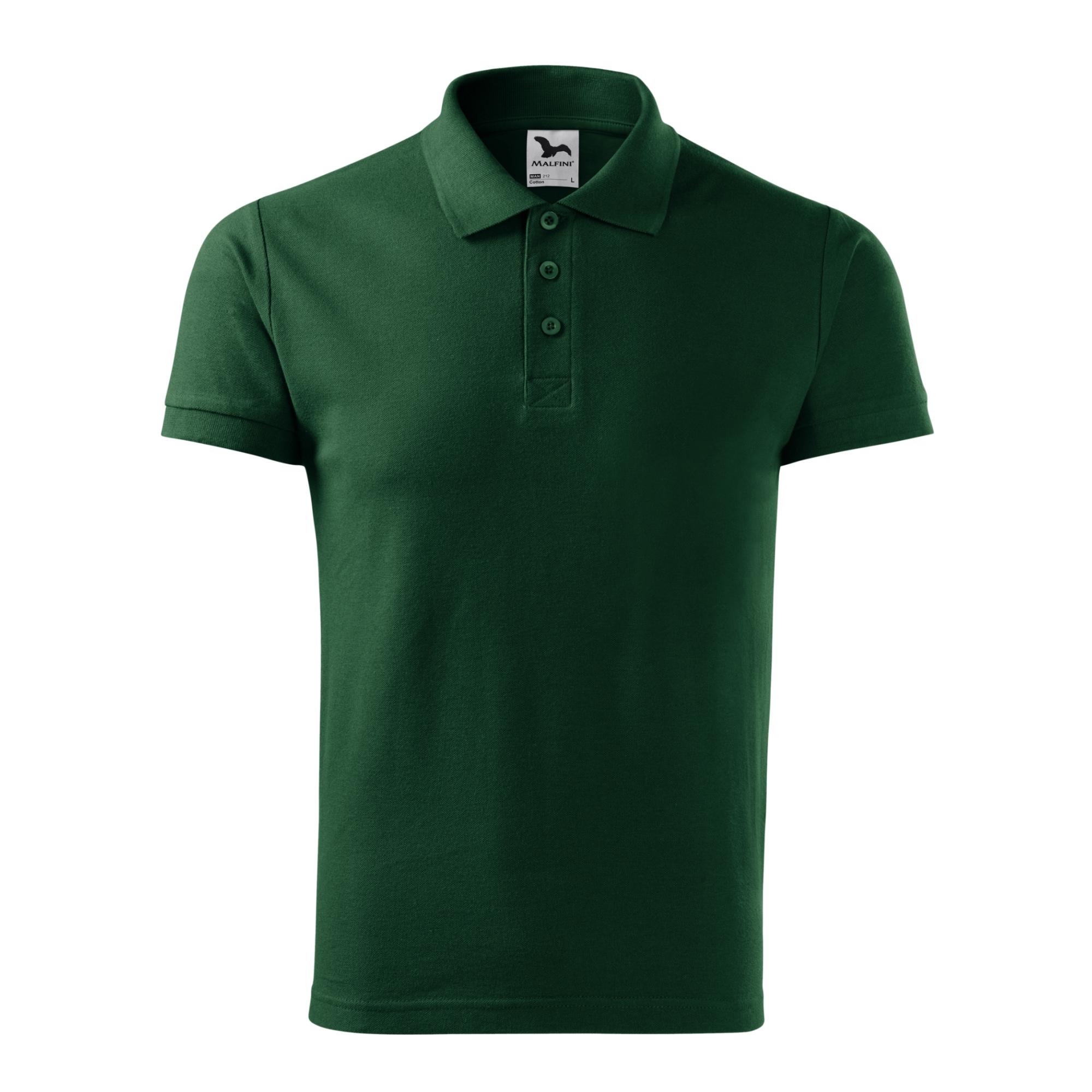 Tricou polo pentru bărbaţi Cotton 212 dark green 3XL