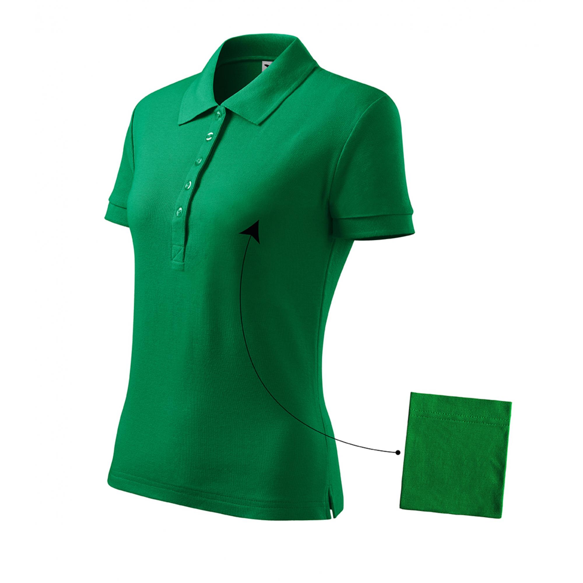 Tricou polo pentru damă Cotton 213 Verde mediu S