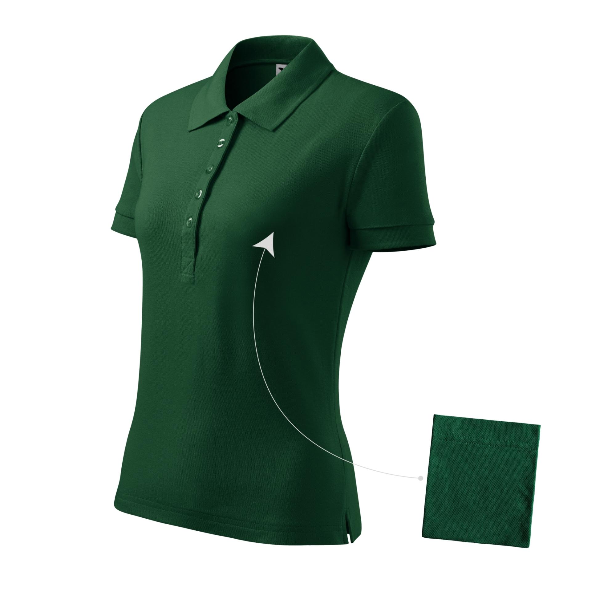 Tricou polo pentru damă Cotton 213 dark green L