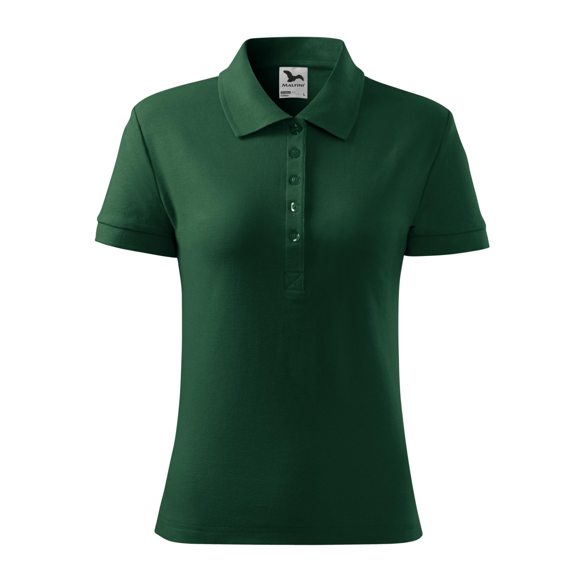 Tricou polo pentru damă Cotton 213 dark green XS