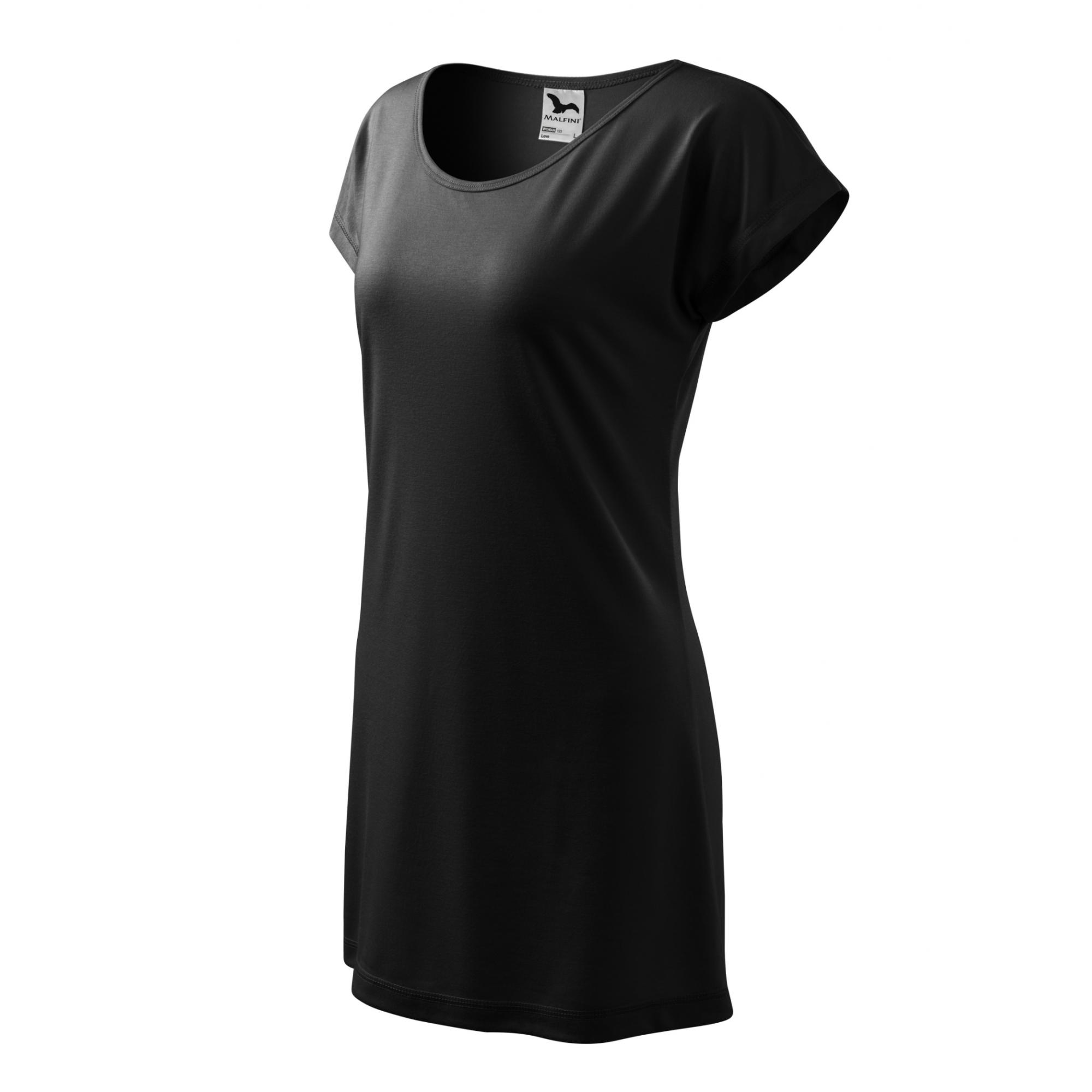 Tricou/rochie pentru damă Love 123 Negru XL