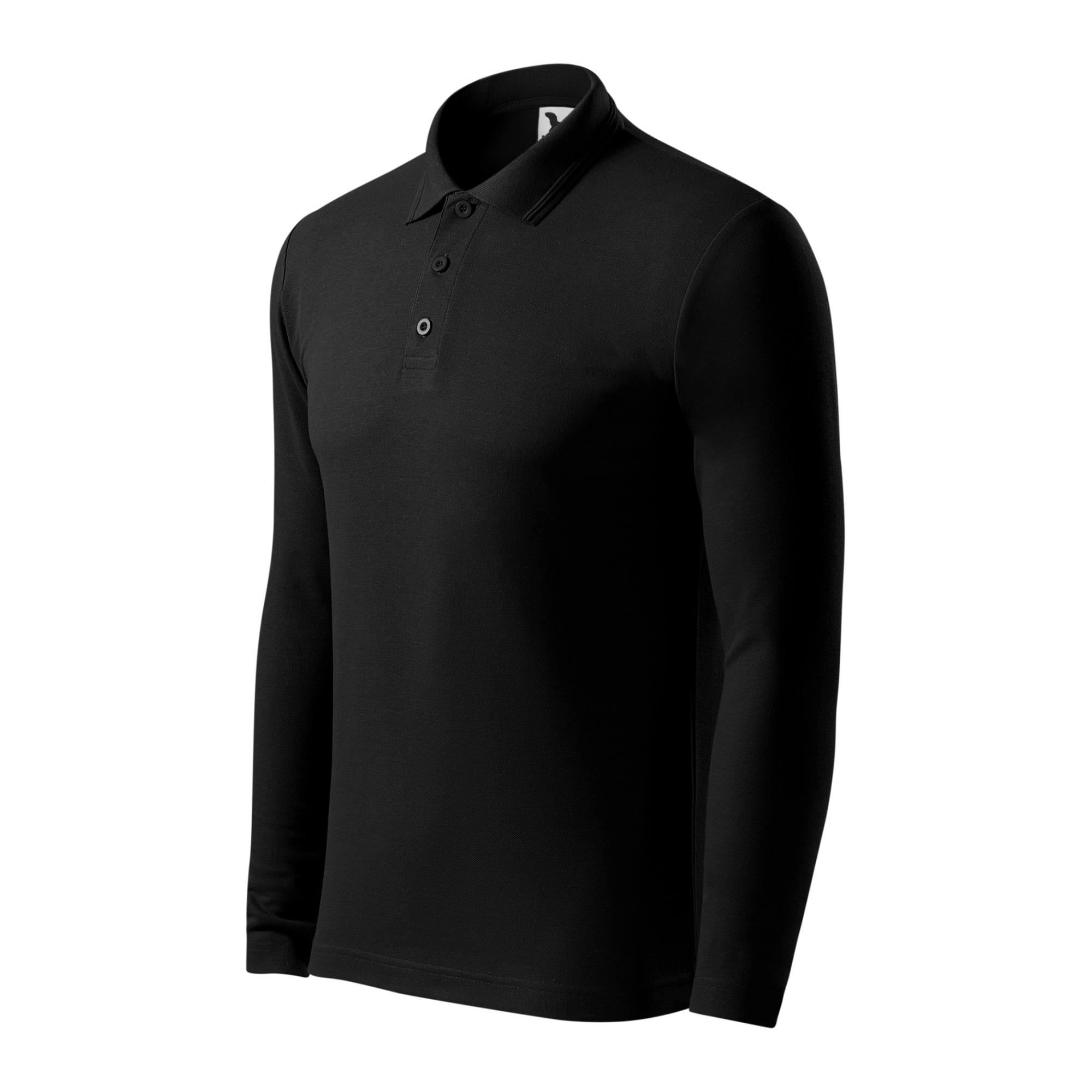 Tricou polo pentru bărbaţi Pique Polo LS 221 Negru XL