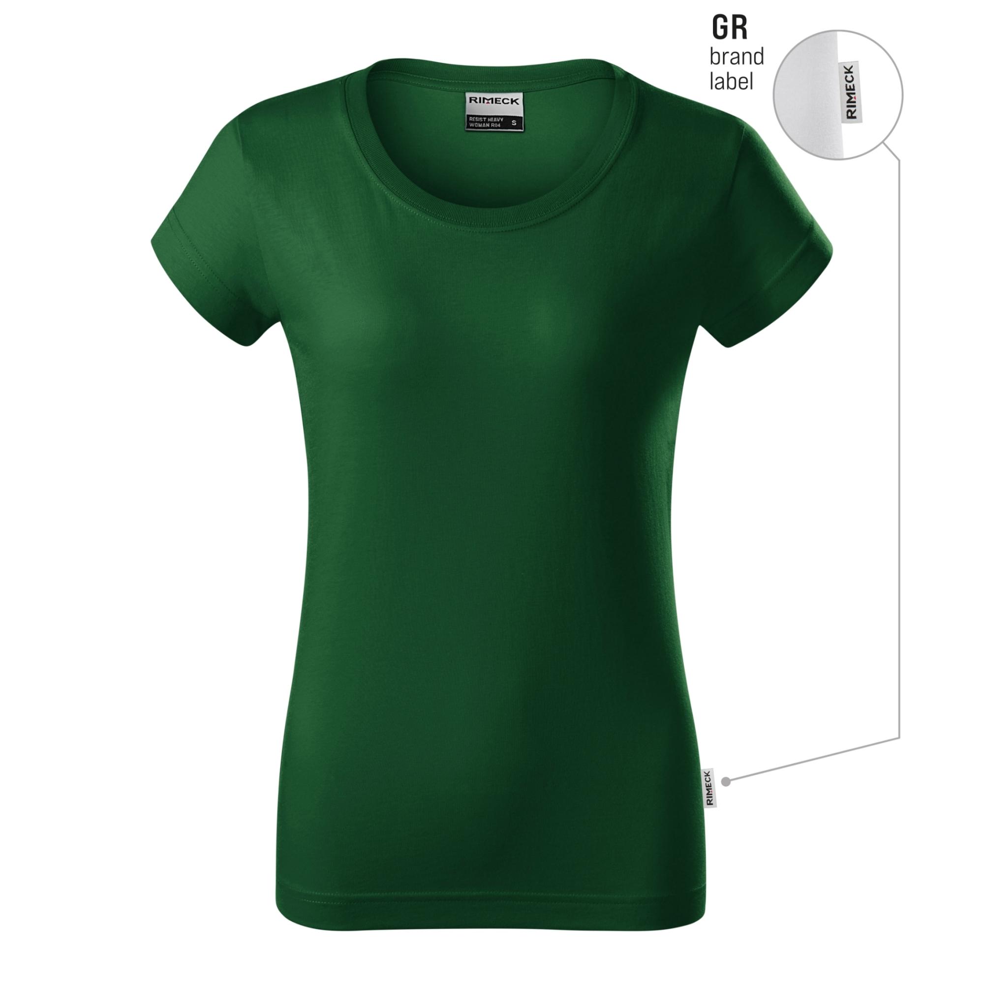 Tricou pentru damă Resist heavy R04 verde sticlă 06 (brand label) M
