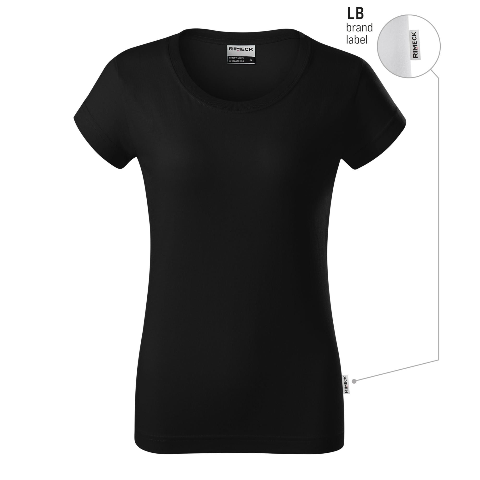 Tricou pentru damă Resist heavy R04 negru 01 (brand label) M