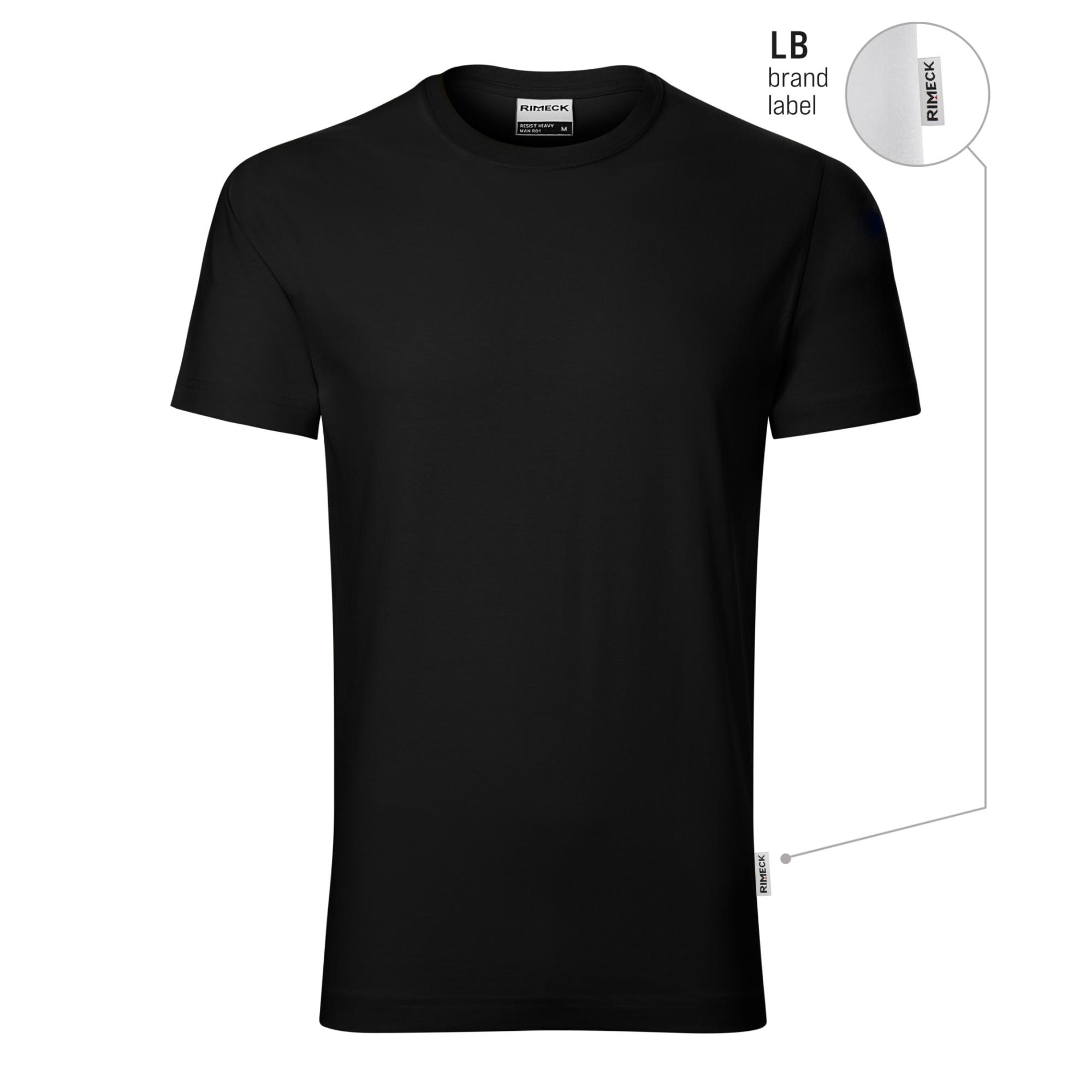 Tricou pentru bărbaţi Resist R01 negru 01 (brand label) 4XL