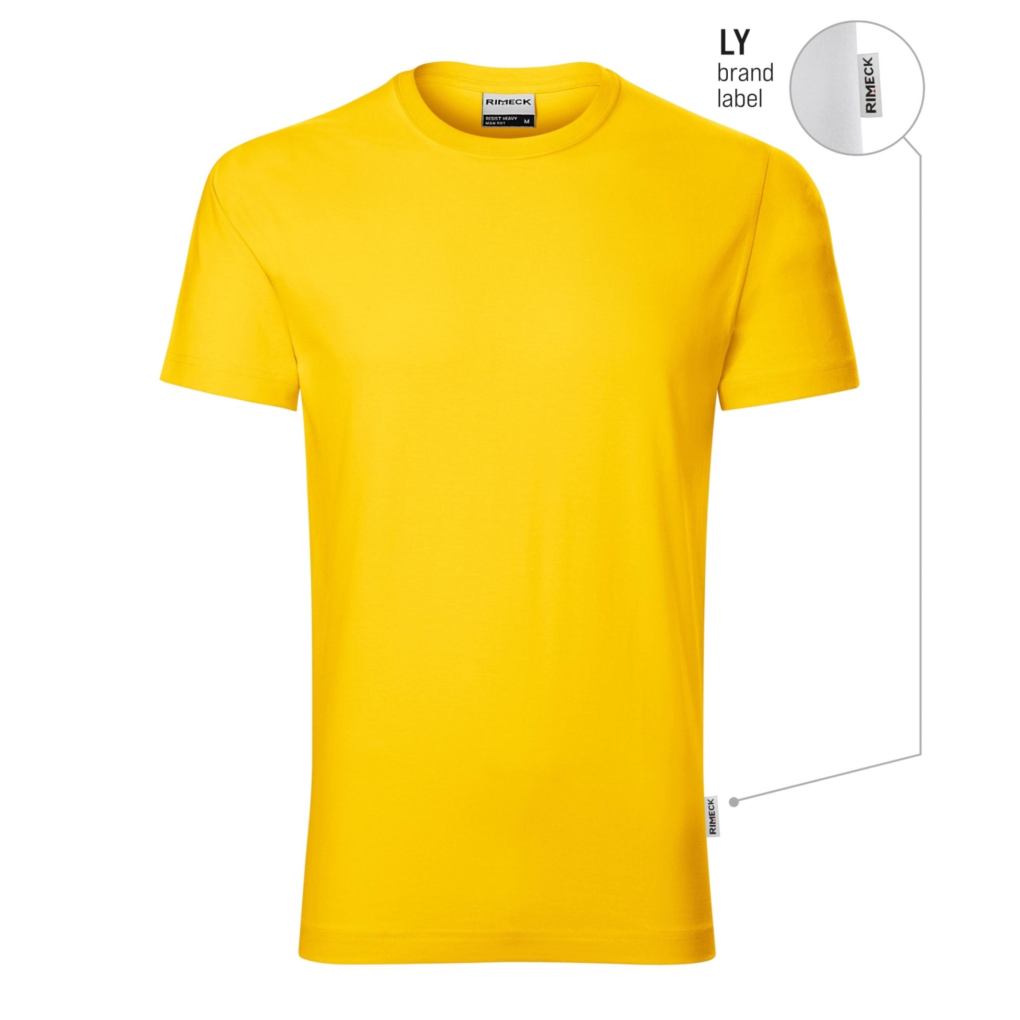Tricou pentru bărbaţi Resist R01 galben 04 (brand label) S