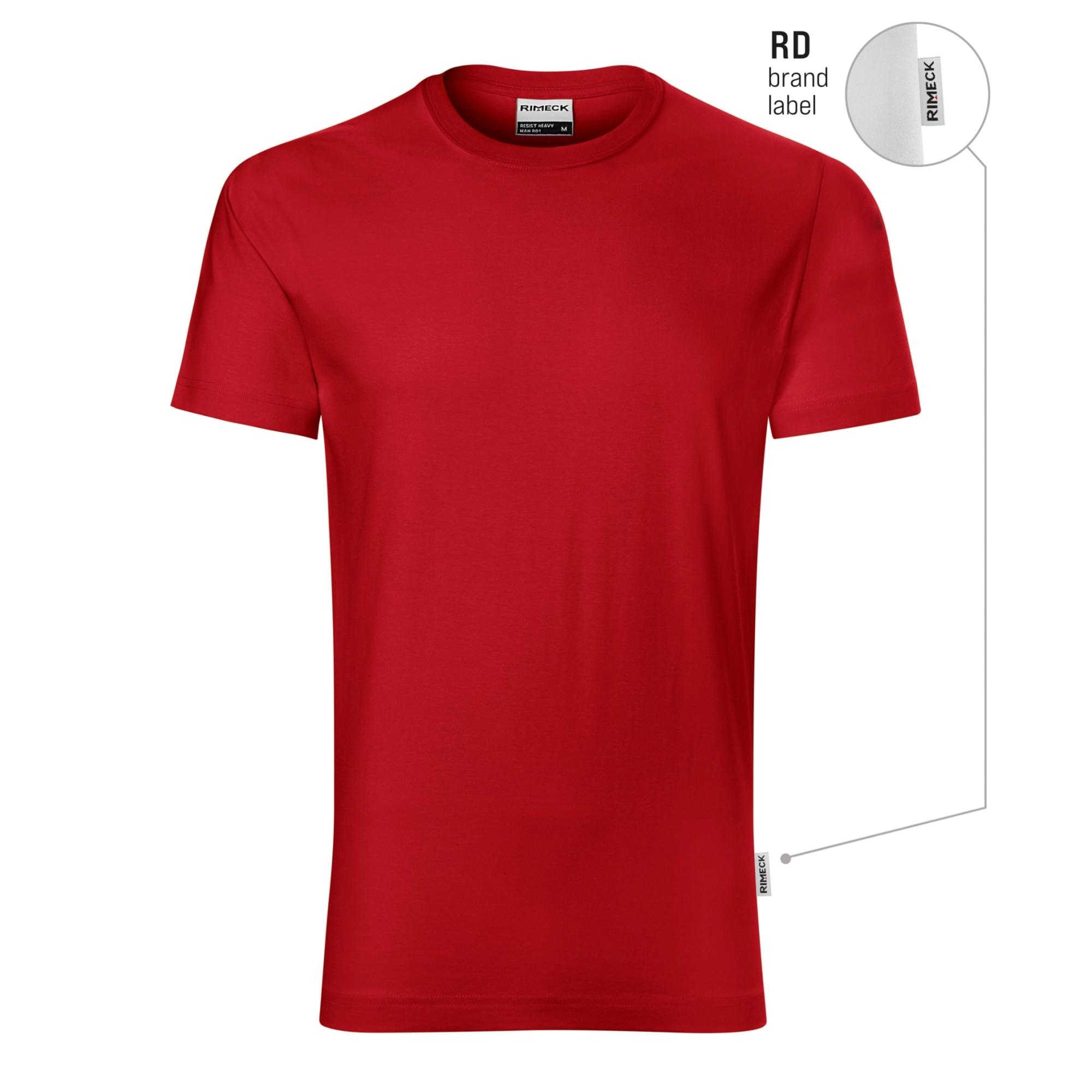 Tricou pentru bărbaţi Resist R01 roşu 07 (brand label) S