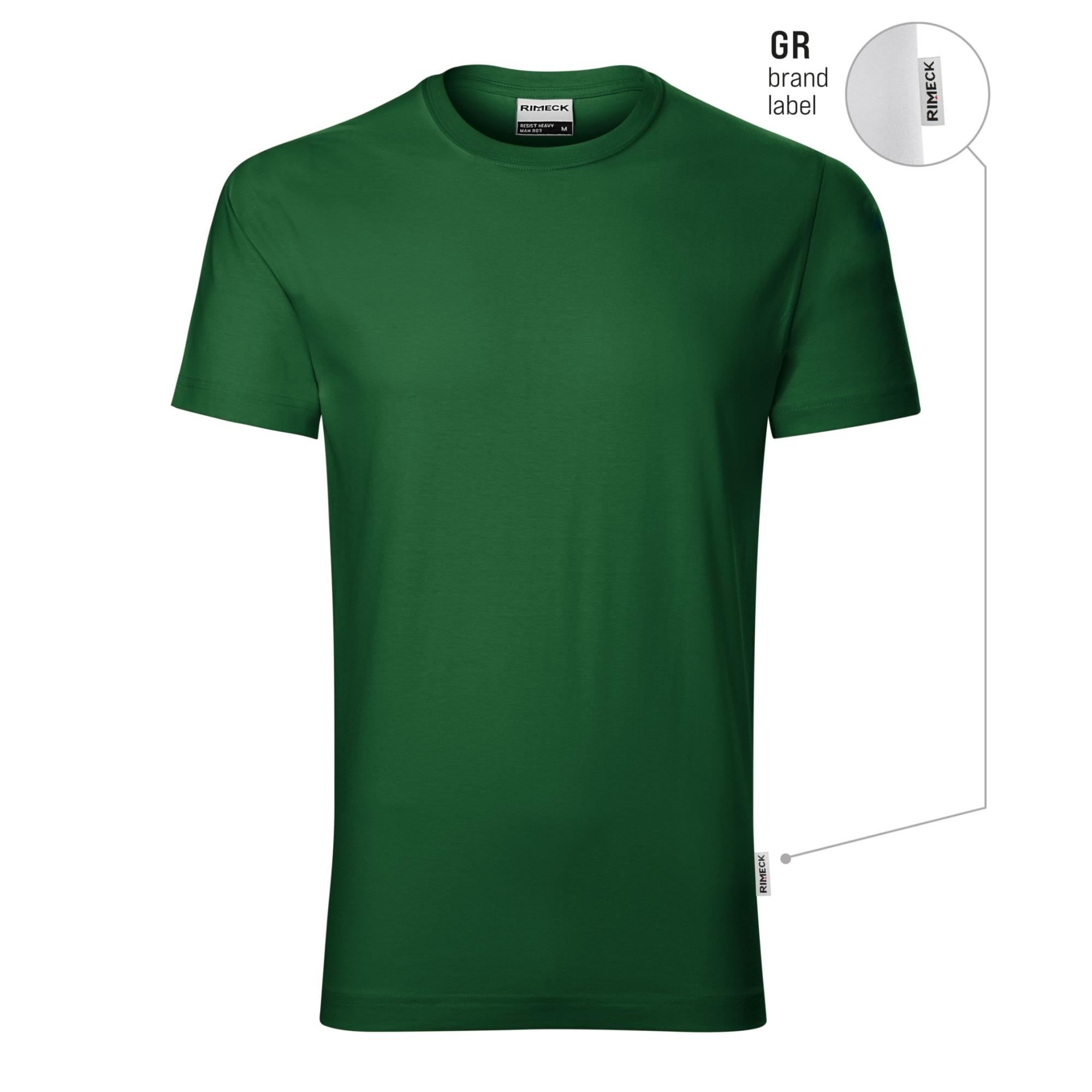 Tricou pentru bărbaţi Resist heavy R03 verde sticlă 06 (brand label) M