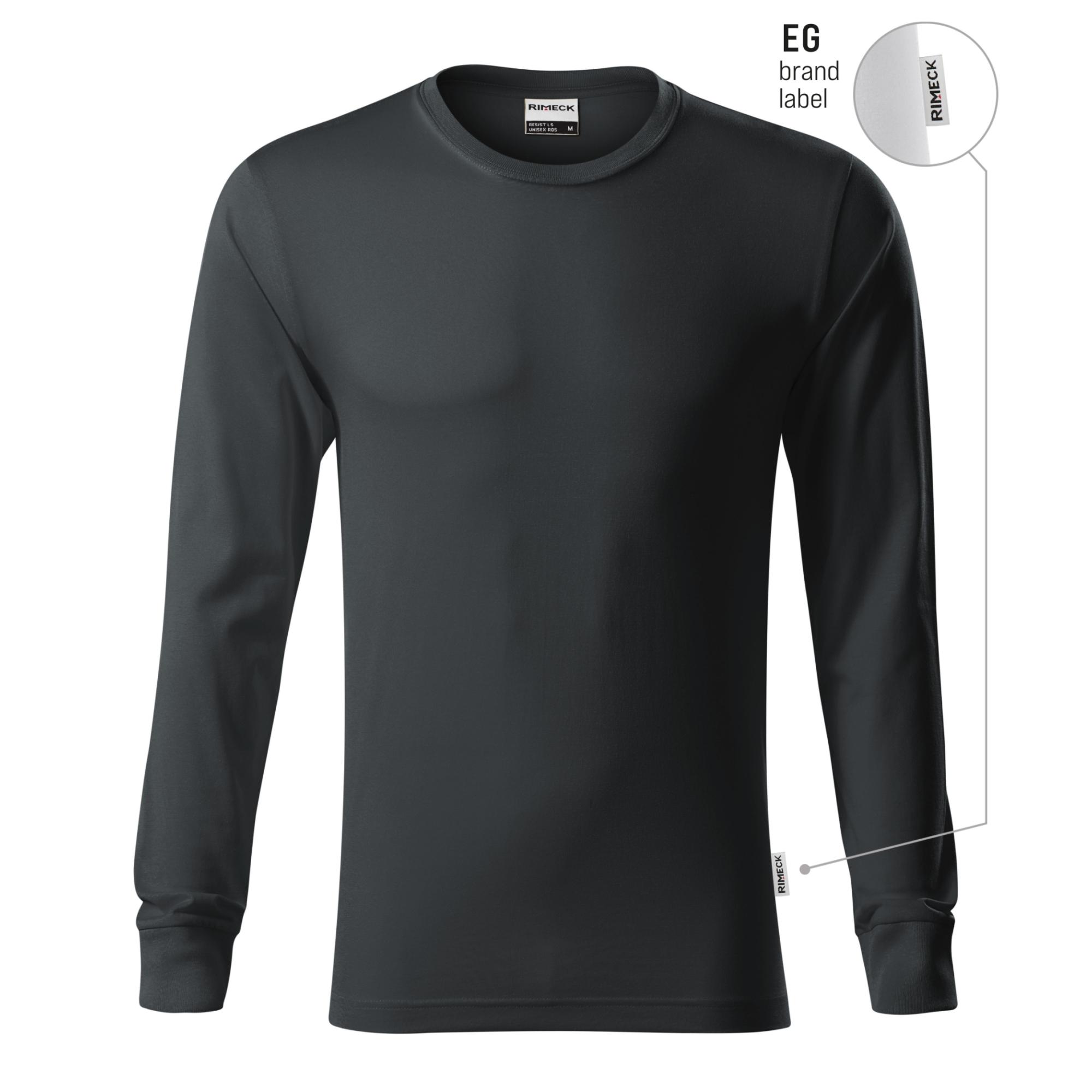 Tricou unisex Resist LS R05 ebony gray 94 (brand label) S