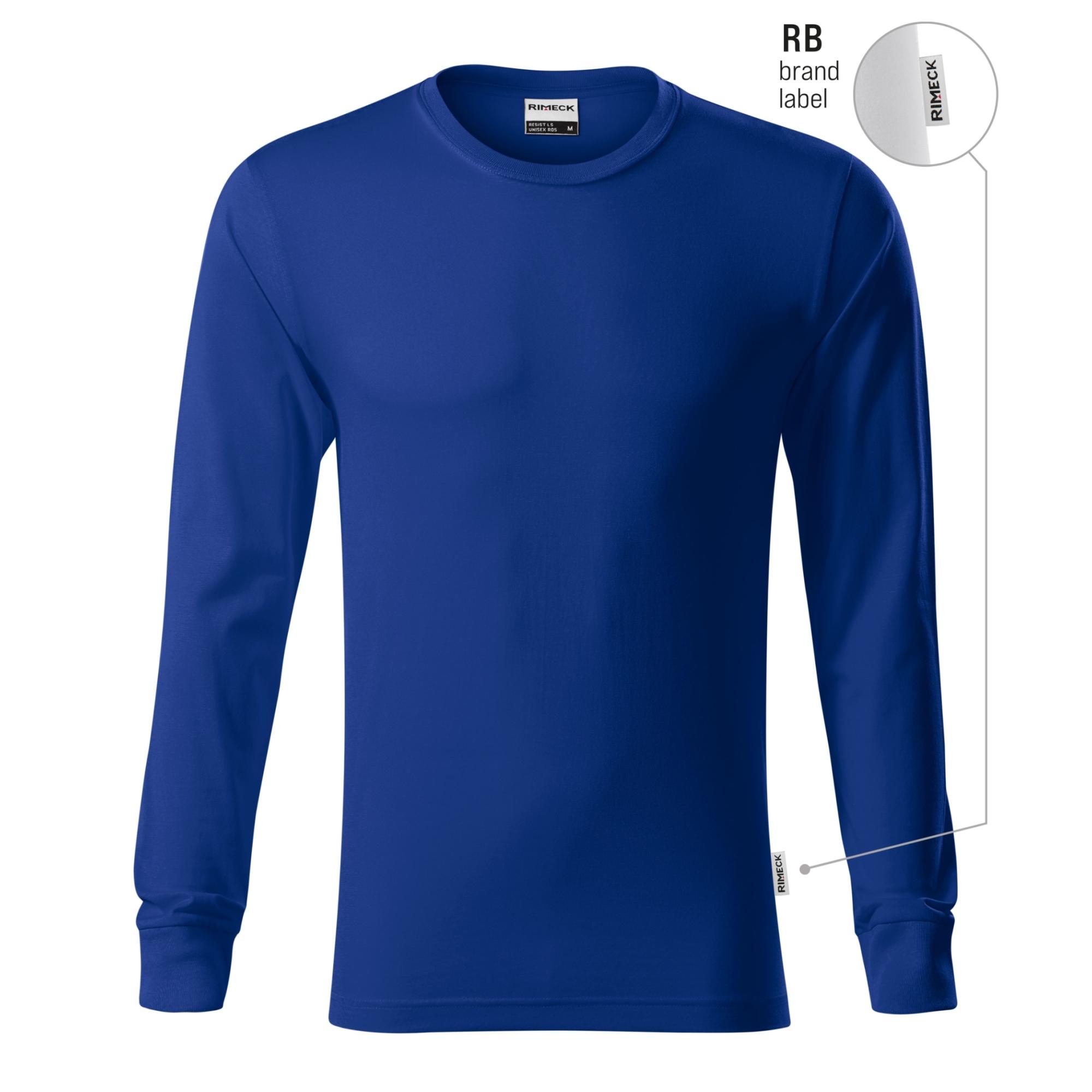 Tricou unisex Resist LS R05 albastru regal 05 (brand label) S