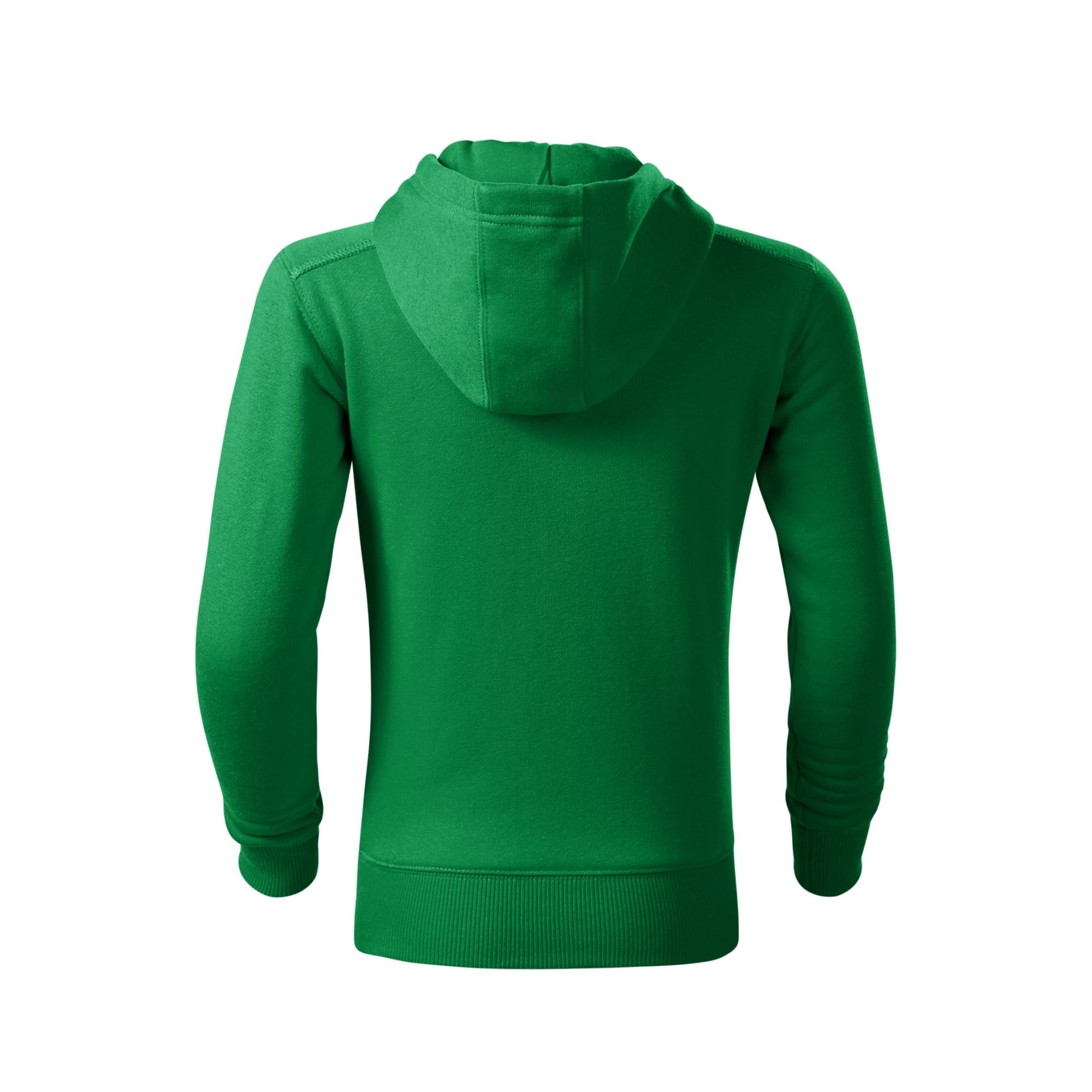 Hanorac pentru copii Trendy Zipper 412 Verde mediu 6 ani
